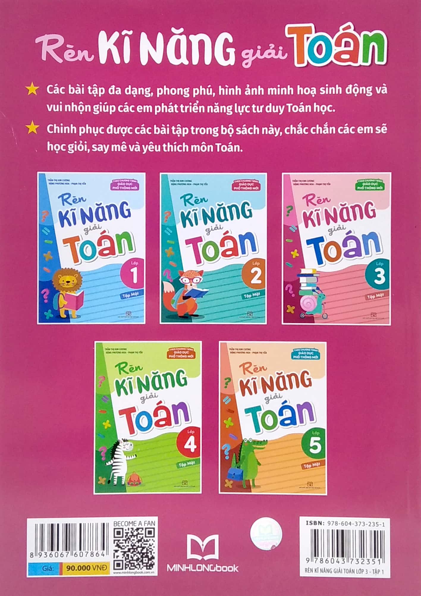 bộ rèn kĩ năng giải toán lớp 3 - tập 1 (theo chương trình giáo dục phổ thông mới)