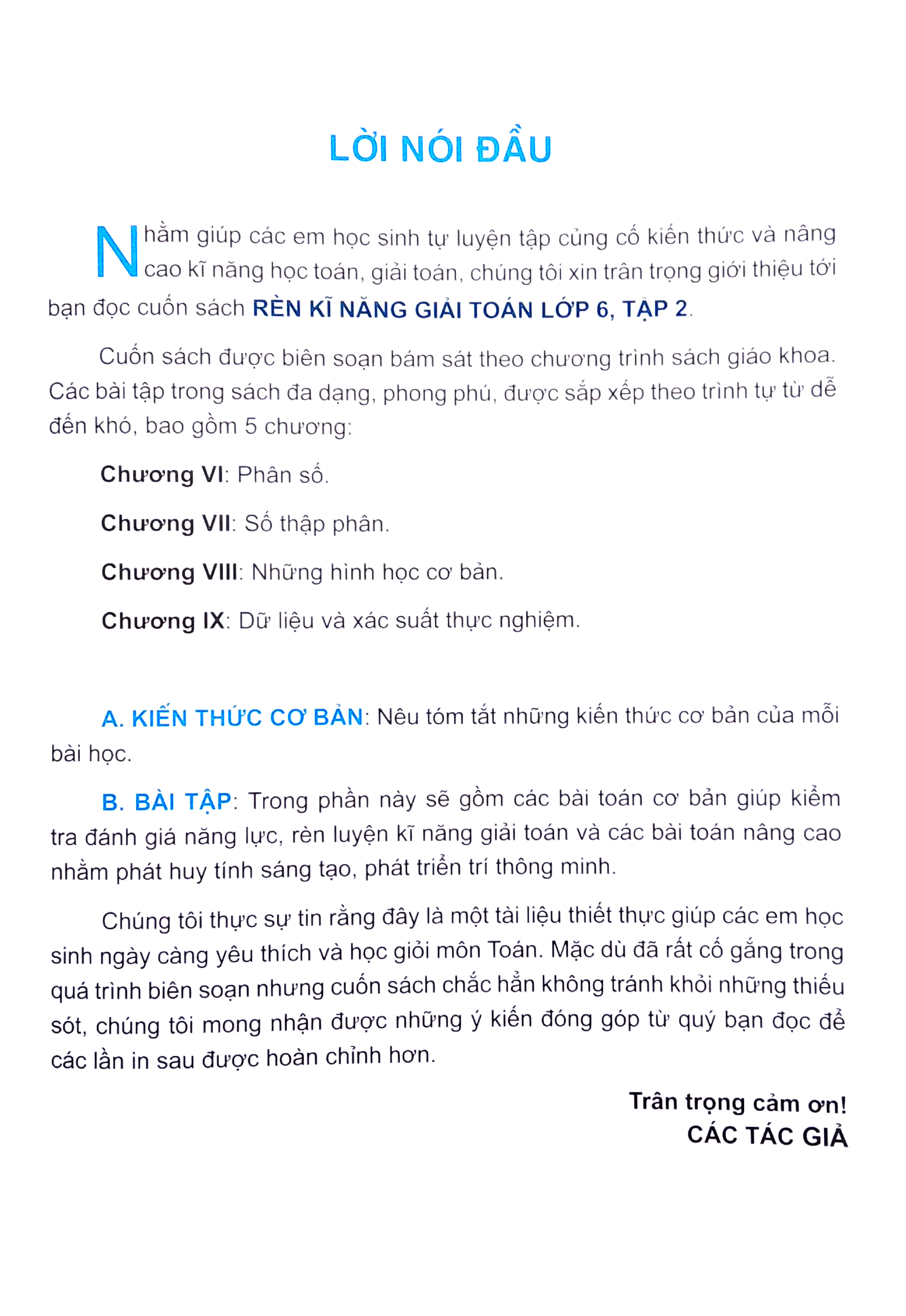 bộ rèn kĩ năng giải toán lớp 6 - tập 2 (theo chương trình giáo dục phổ thông mới)