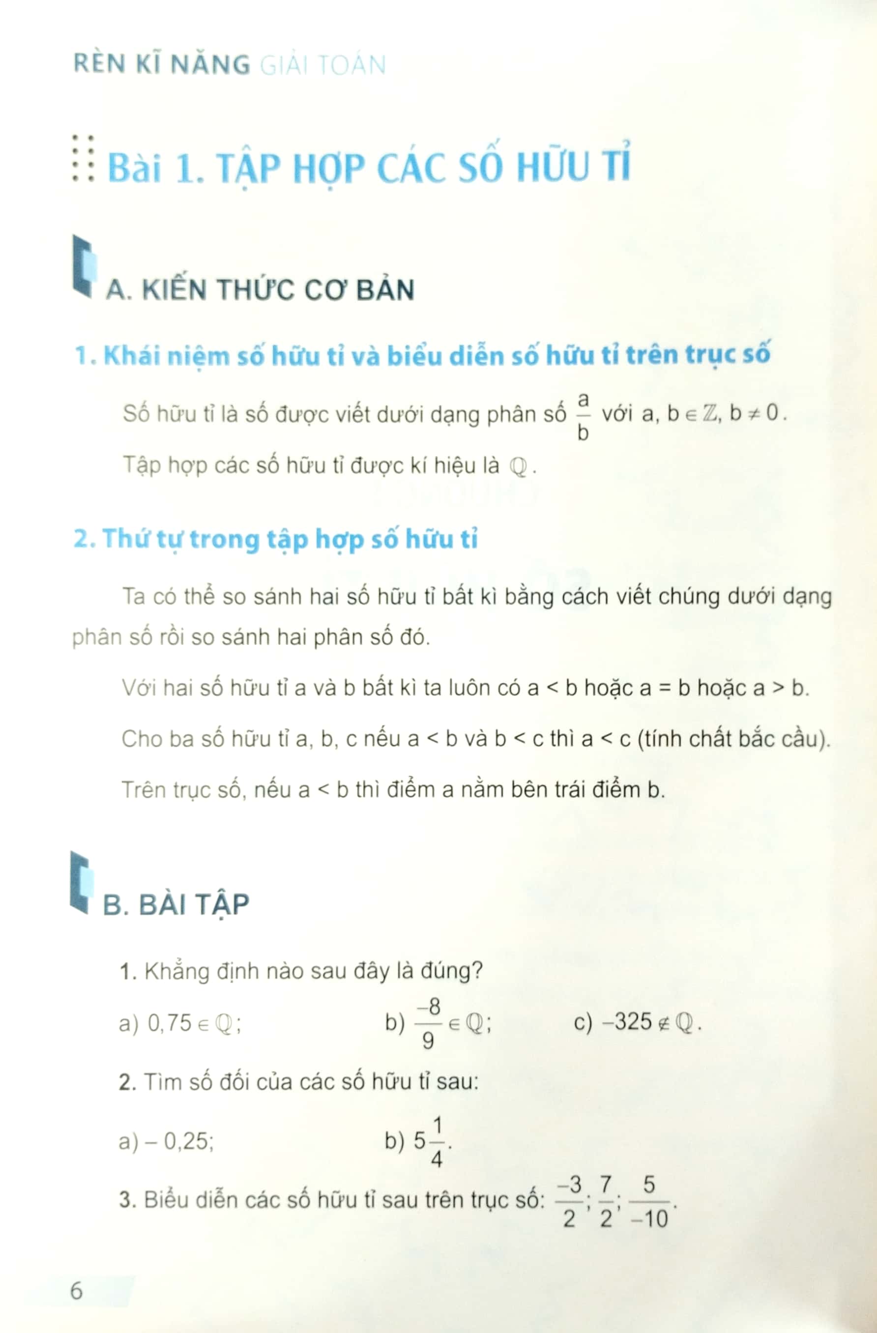 bộ rèn kĩ năng giải toán lớp 7 - tập 1