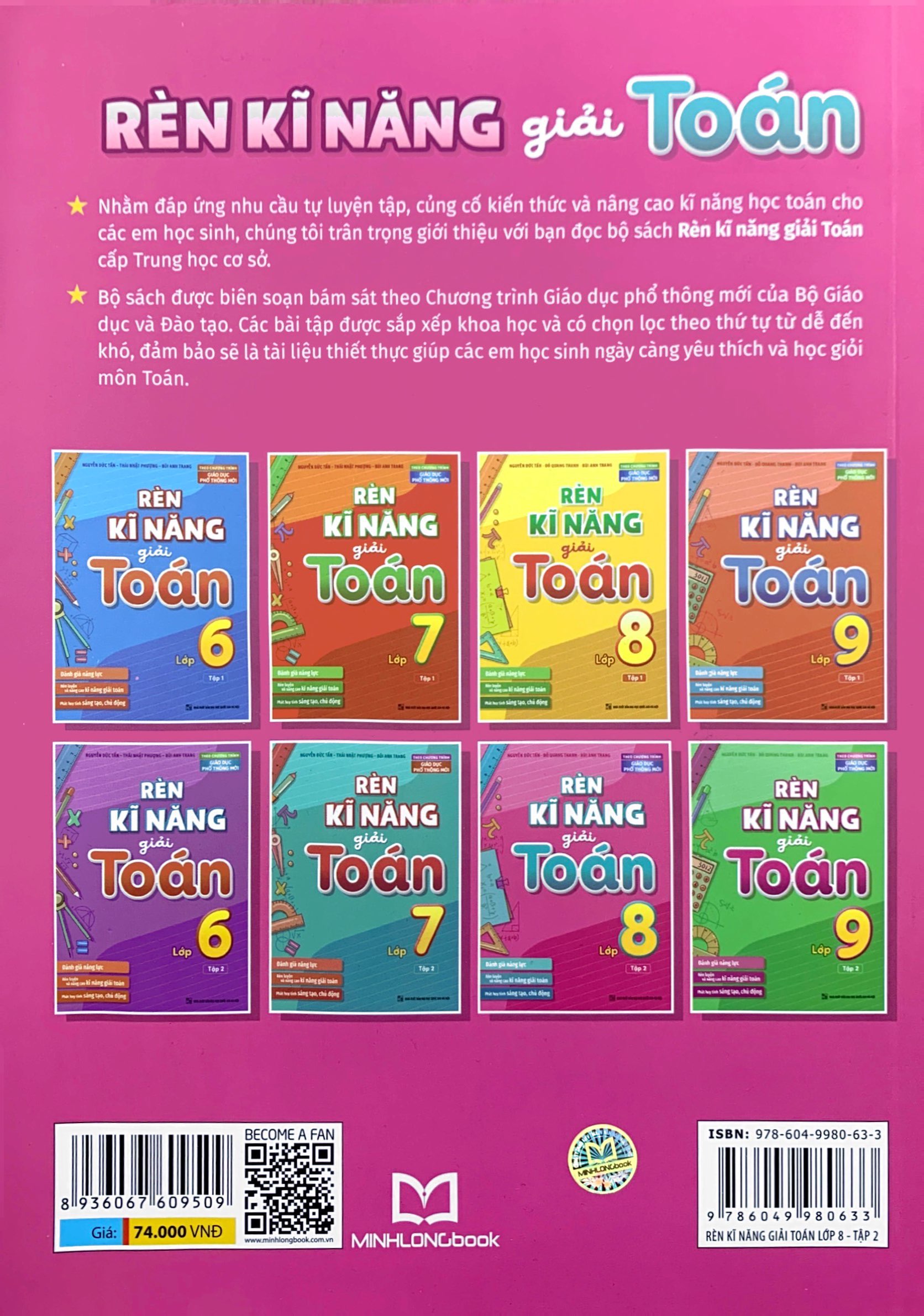 bộ rèn kĩ năng giải toán lớp 8 - tập 2 (theo chương trình giáo dục phổ thông mới)