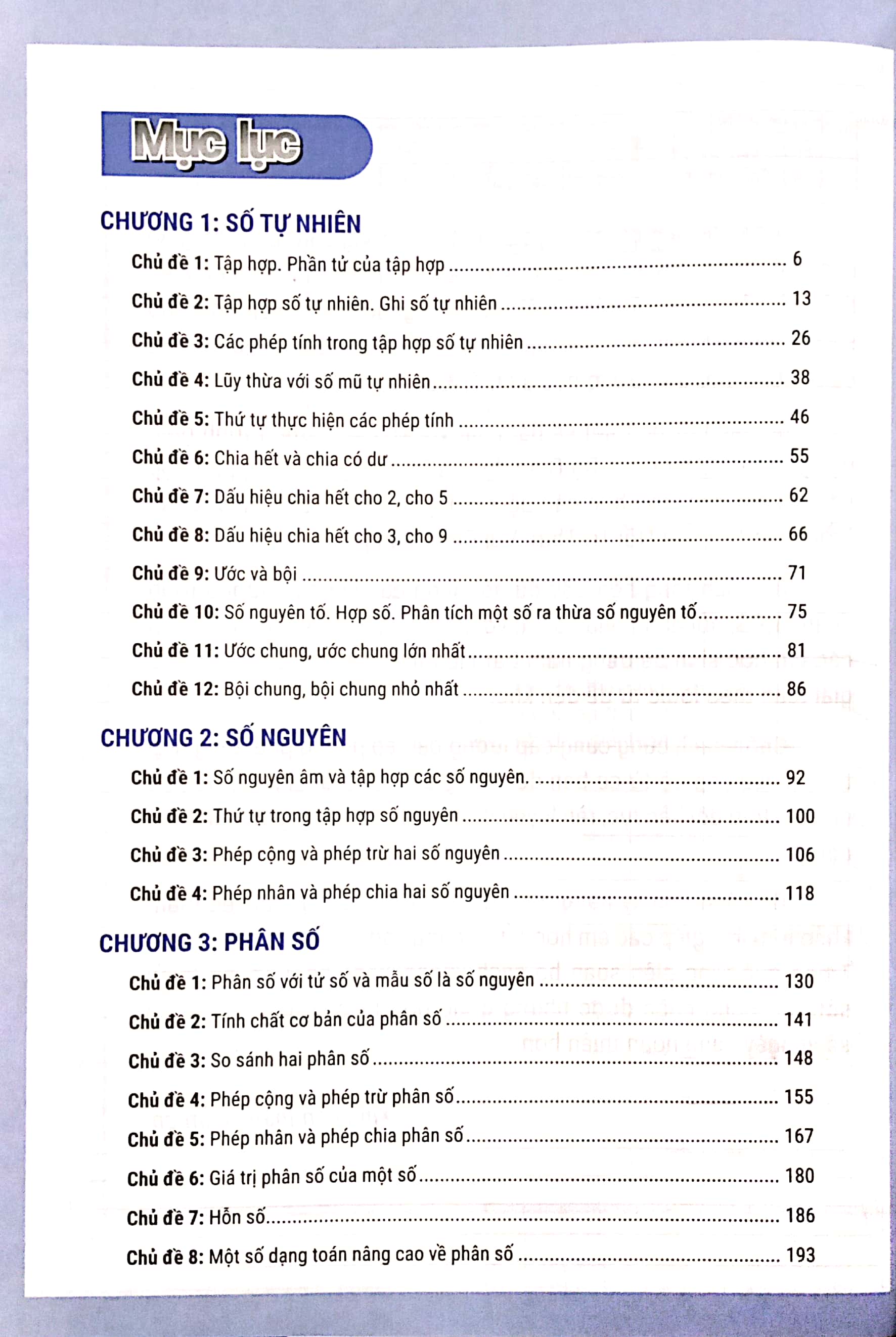 bộ rèn kỹ năng giải các dạng bài toán (cơ bản và nâng cao) lớp 6 - tập 1