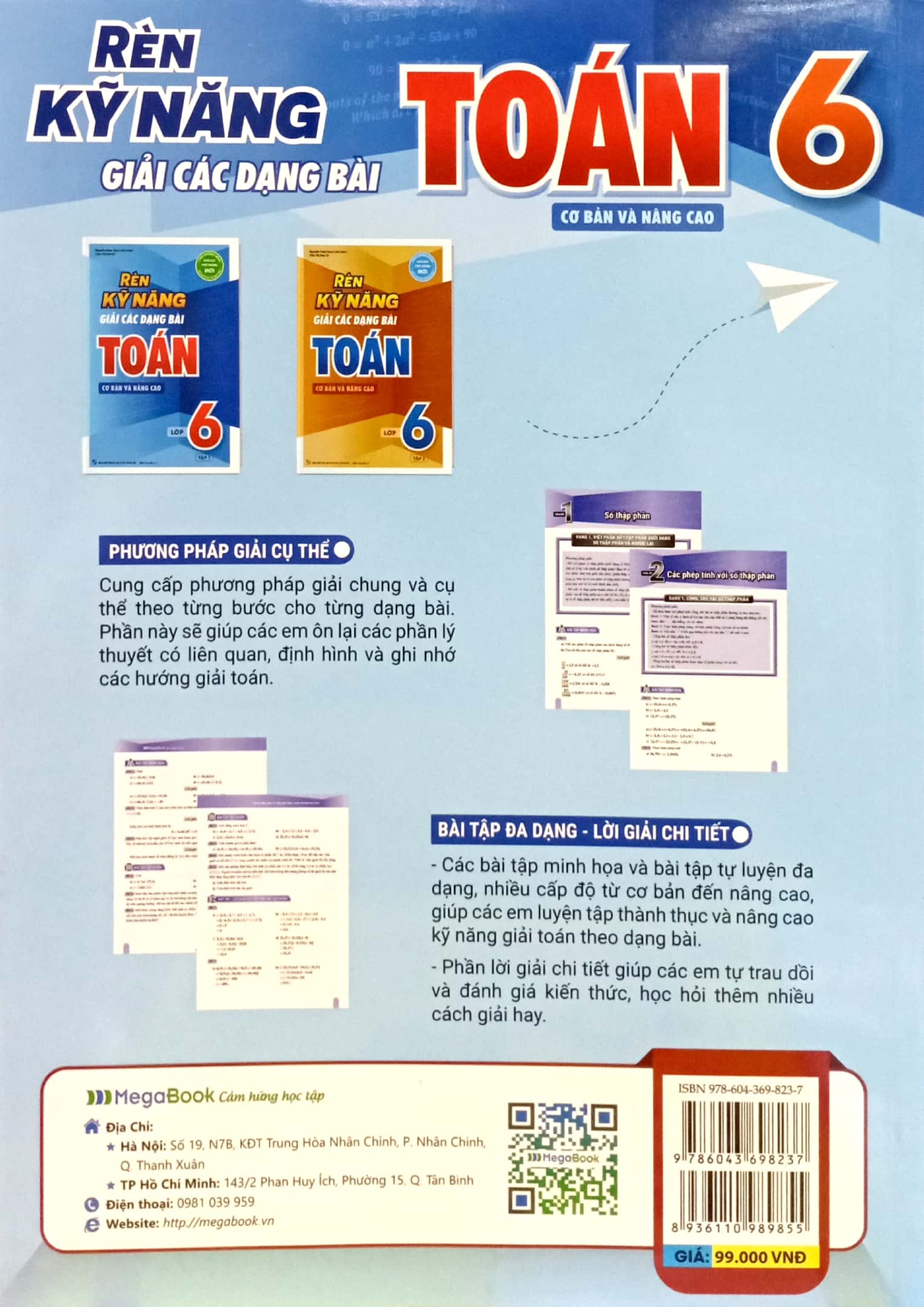 bộ rèn kỹ năng giải các dạng bài toán (cơ bản và nâng cao) lớp 6 - tập 1