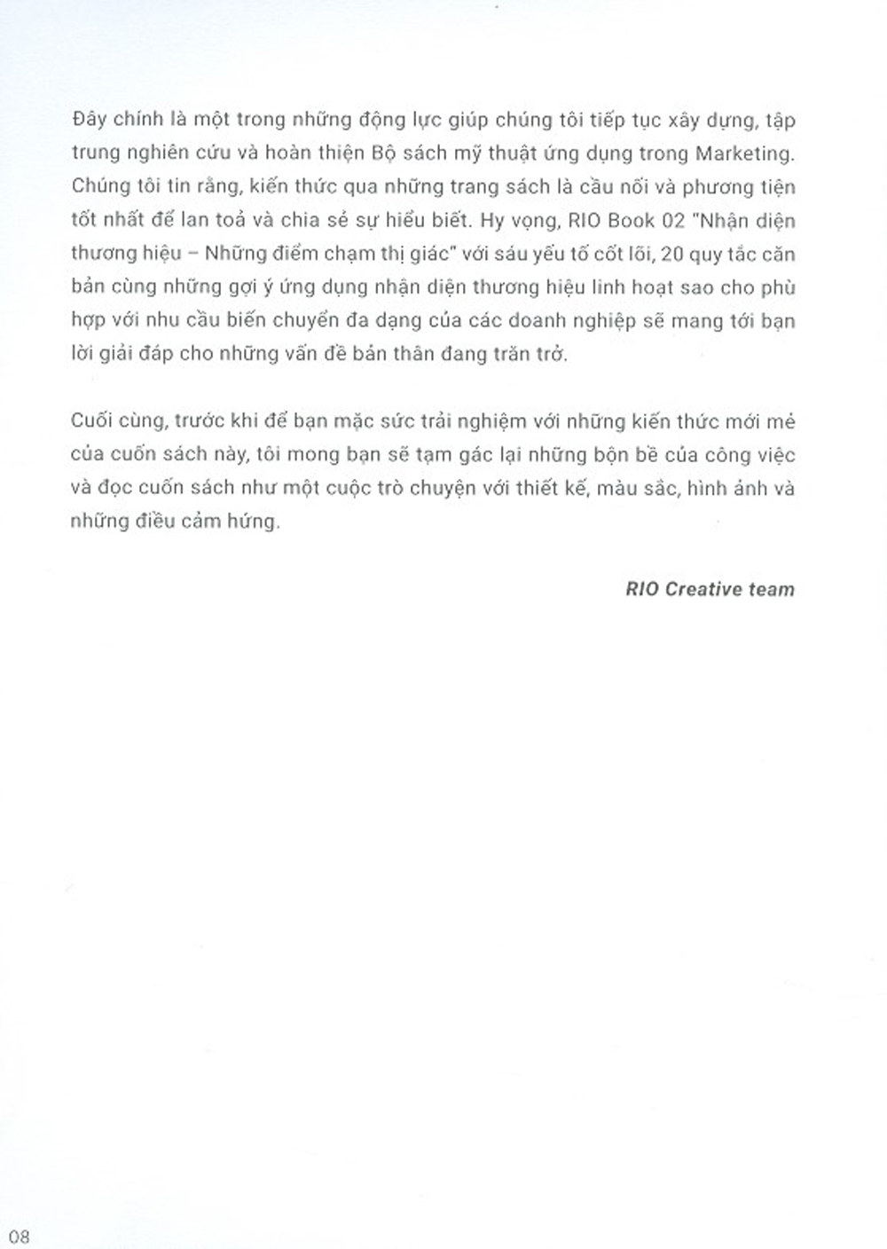 bộ rio book no.2 - nhận diện thương hiệu, những điểm chạm thị giác (tái bản 2021)