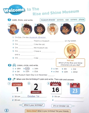 bộ rise and shine american level 4 workbook with ebook