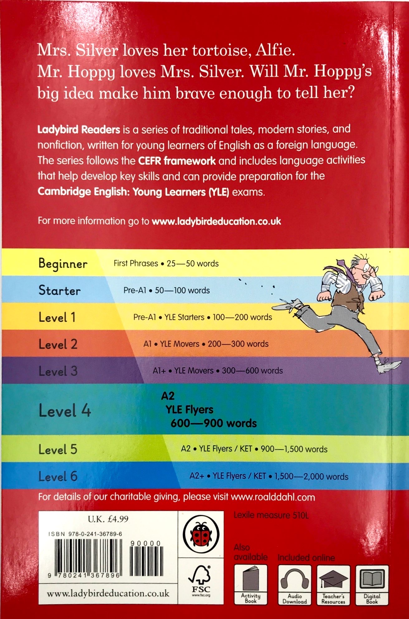 bộ roald dahl: esio trot - ladybird readers level 4