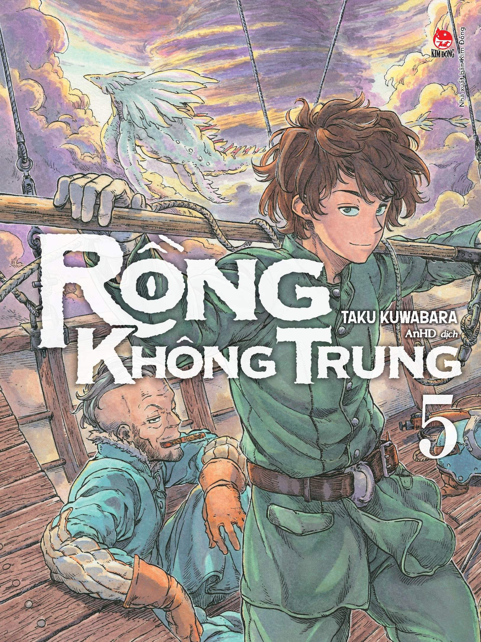 bộ rồng không trung - tập 5 - tặng kèm postcard