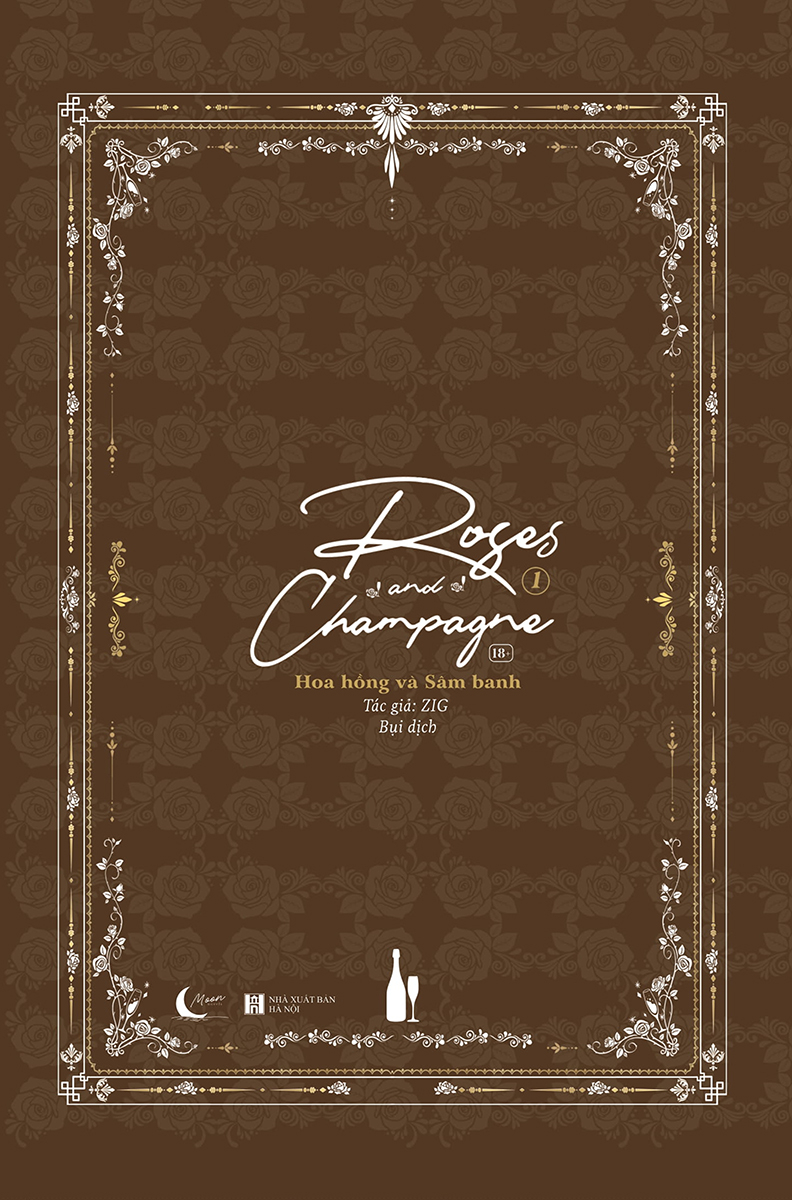 bộ roses and champagne - hoa hồng và sâm banh - tập 1 - tặng kèm postcard hai mặt bồi cứng + bookmark chibi bồi cứng