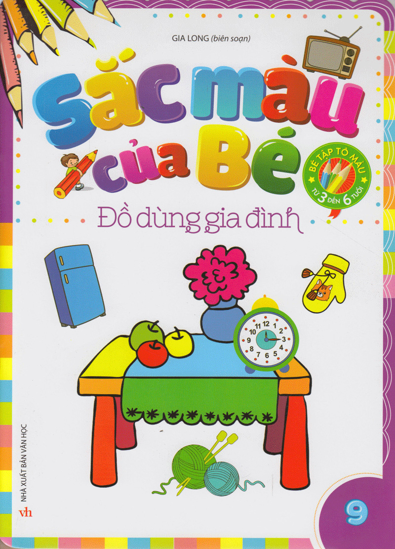 bộ sắc màu của bé - đồ dùng gia đình