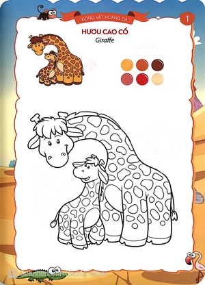 bộ sắc màu của bé - động vật hoang dã