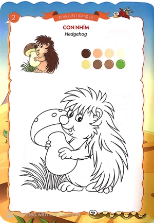 bộ sắc màu của bé - động vật hoang dã