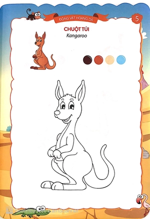 bộ sắc màu của bé - động vật hoang dã