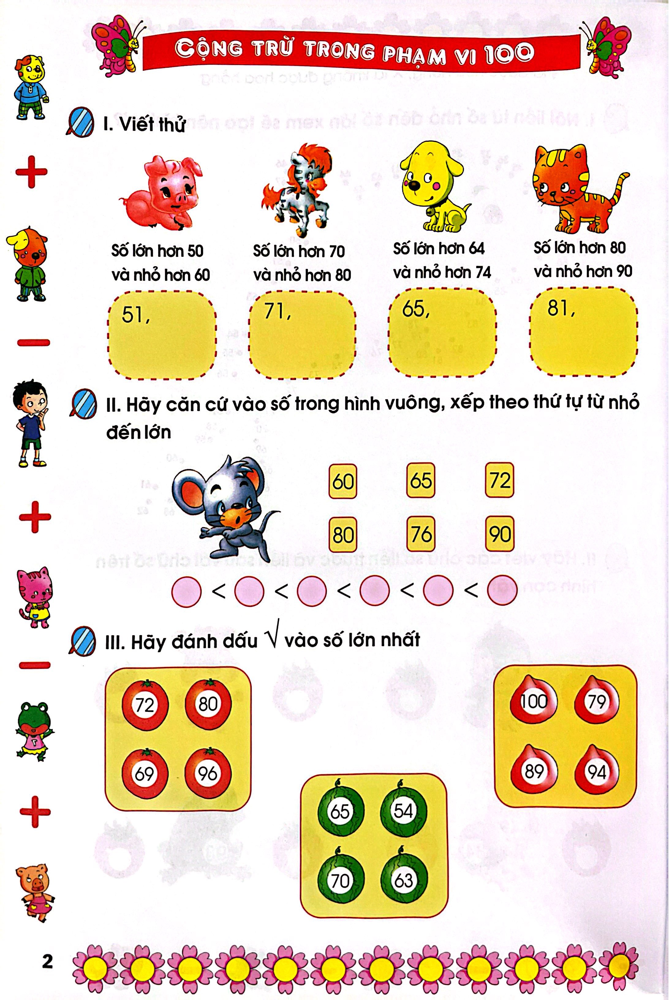 Bo
						
										
										Sac Mau Toan Hoc - Be Hoc Toan - Cong Tru Trong Pham Vi 100 (Tai Ban 2023)