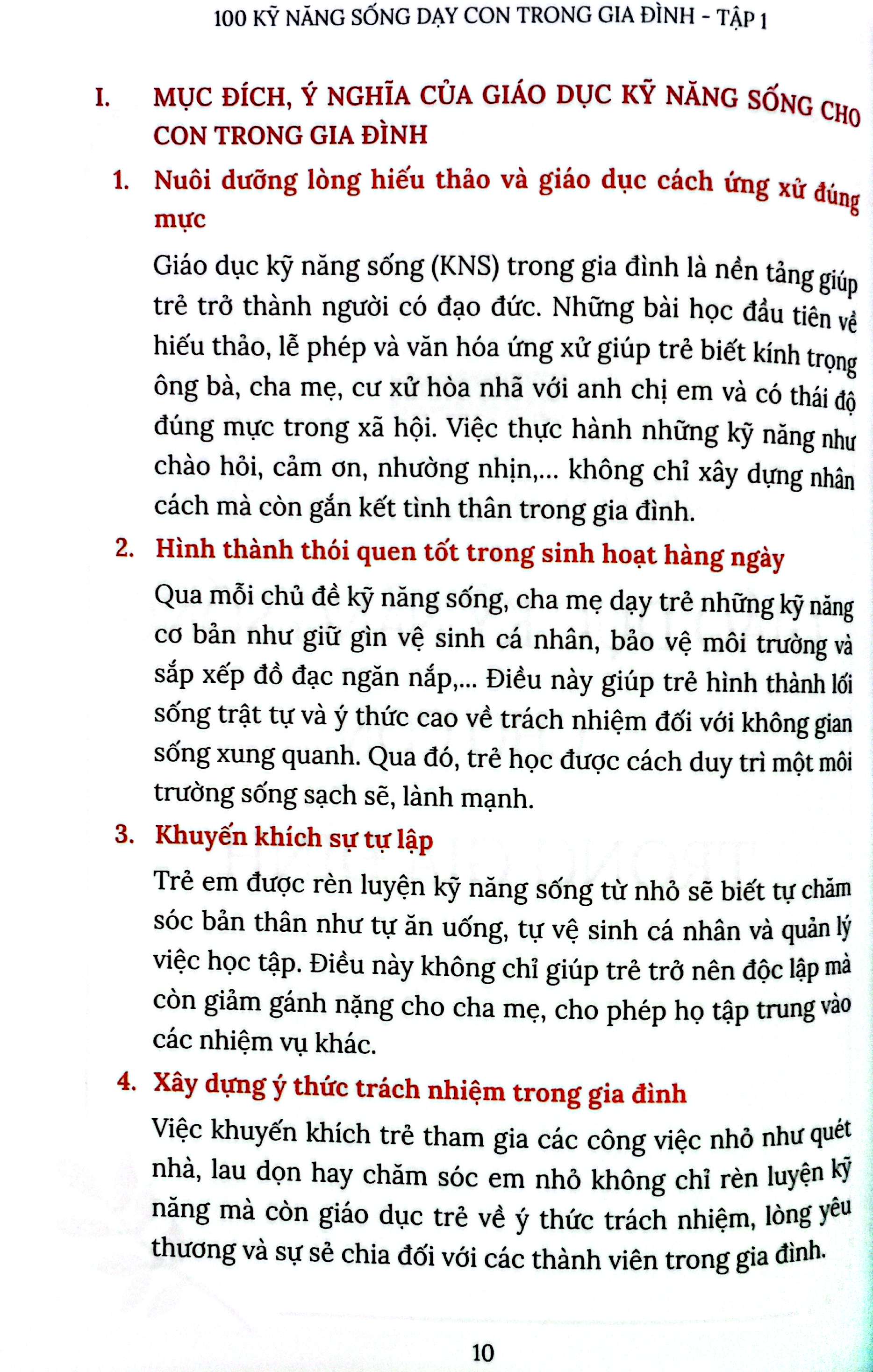 Bo Sach 100 Ky Nang Song Day Con Trong Gia Dinh - Tap 1 + Tap 2 (Bo 2 Cuon)