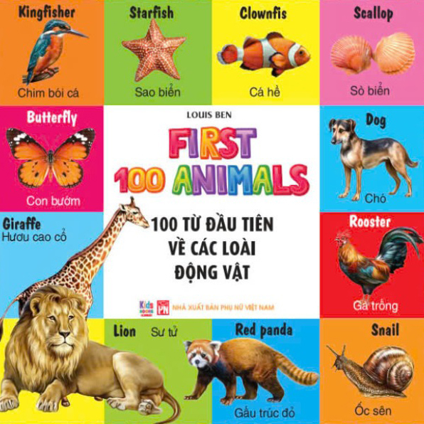 bộ sách 100 từ đầu tiên cho bé (bộ 4 cuốn)