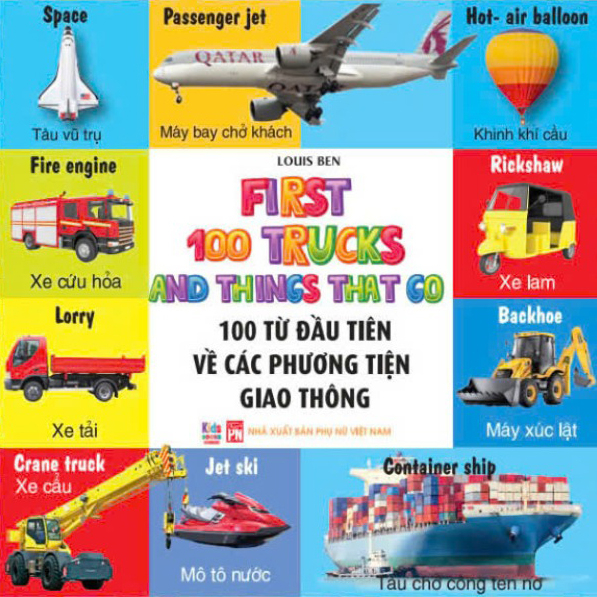 bộ sách 100 từ đầu tiên cho bé (bộ 4 cuốn)