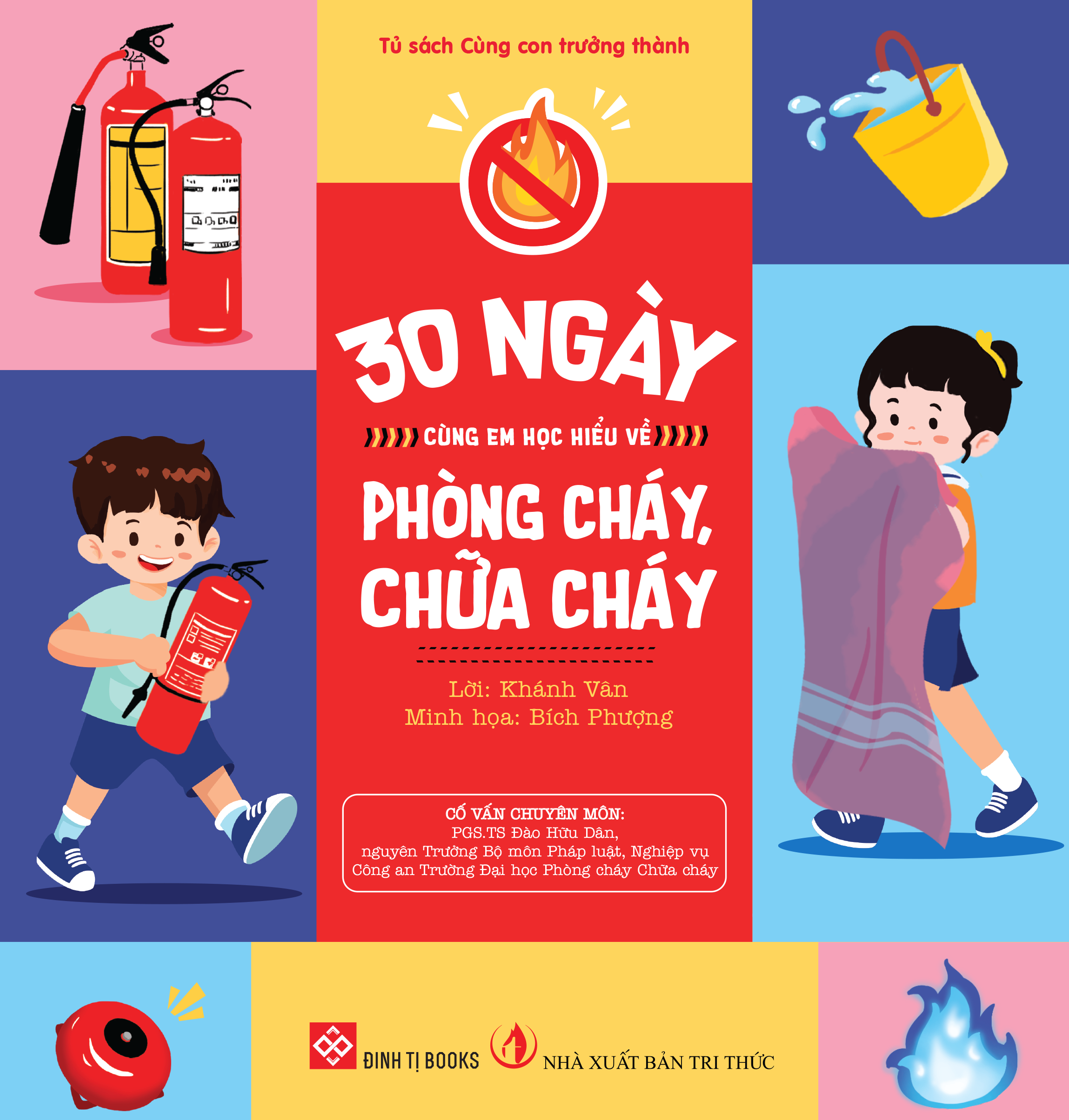 bộ sách 30 ngày cùng em học hiểu về - phòng cháy, chữa cháy + phòng chống đuối nước (bộ 2 cuốn)