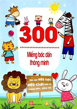 bộ sách 300 miếng bóc dán thông minh (bộ 6 cuốn)