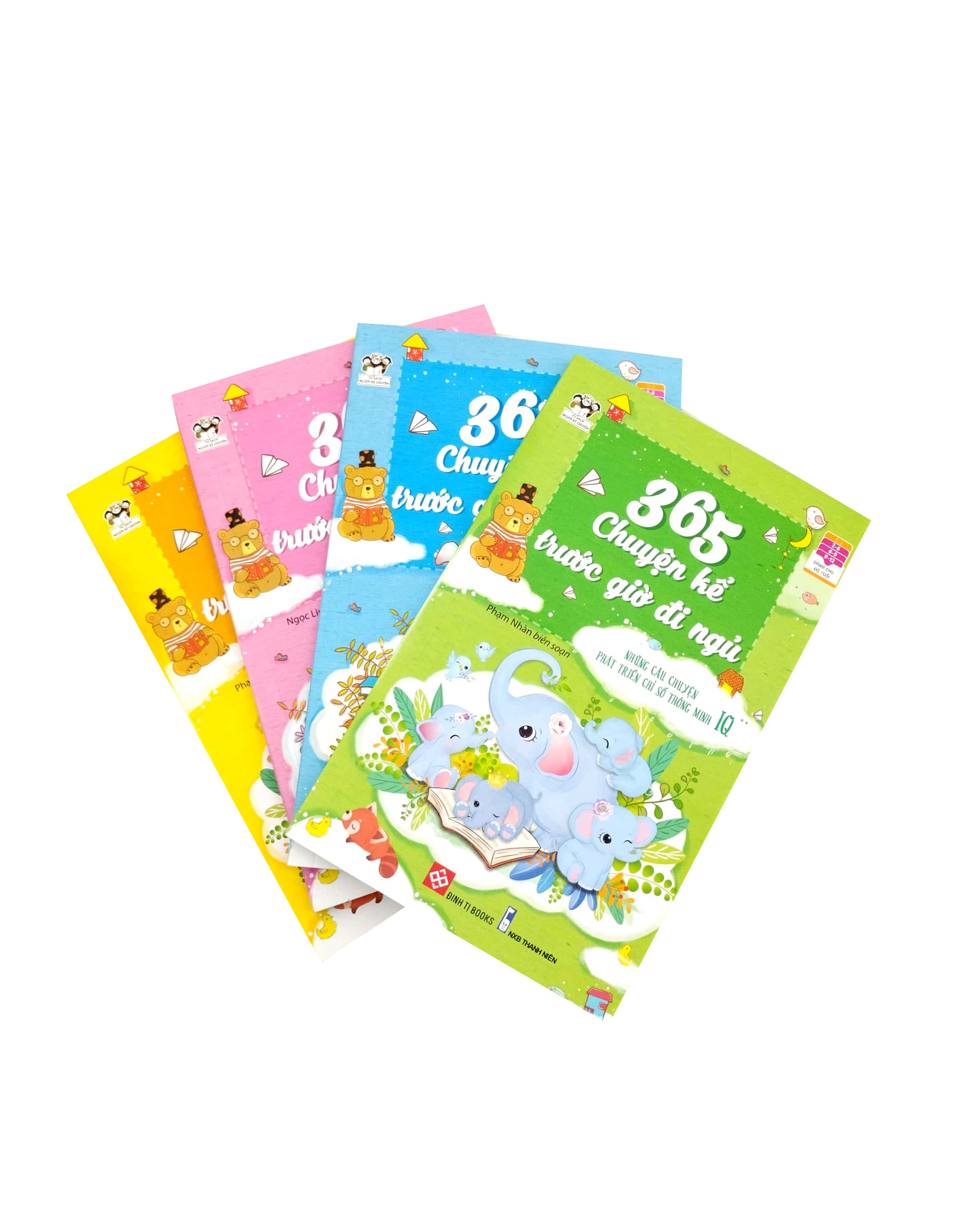 bộ sách 365 chuyện kể trước giờ đi ngủ - những câu chuyện phát triển chỉ số iq-eq (bộ 4 tập)