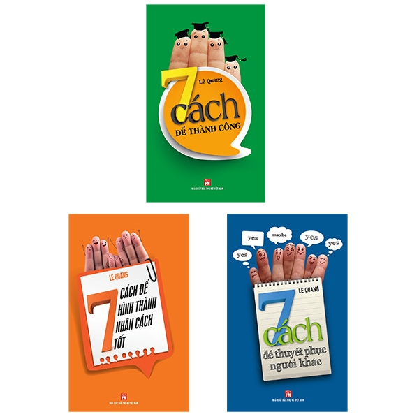 bộ sách 7 cách thành công + 7 cách thuyết phục + 7 cách hình thành nhân cách tốt (bộ 3 cuốn)