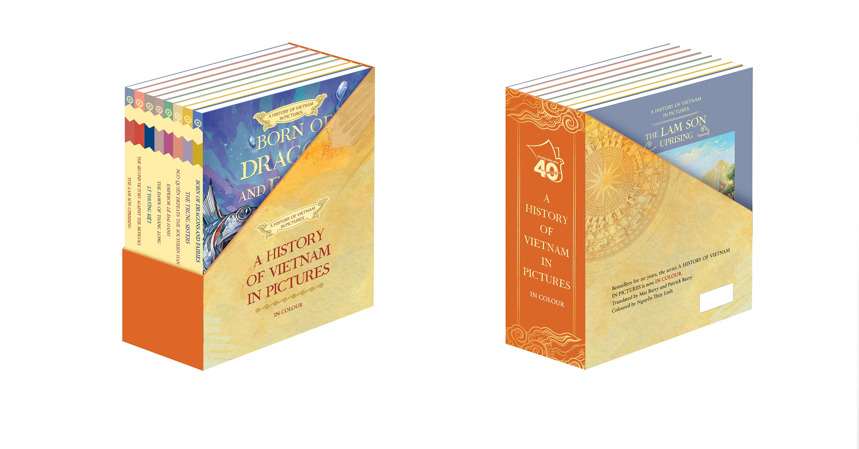 bộ sách a history of vietnam in pictures (in colour) - phiên bản tiếng anh (bộ hộp 8 cuốn)