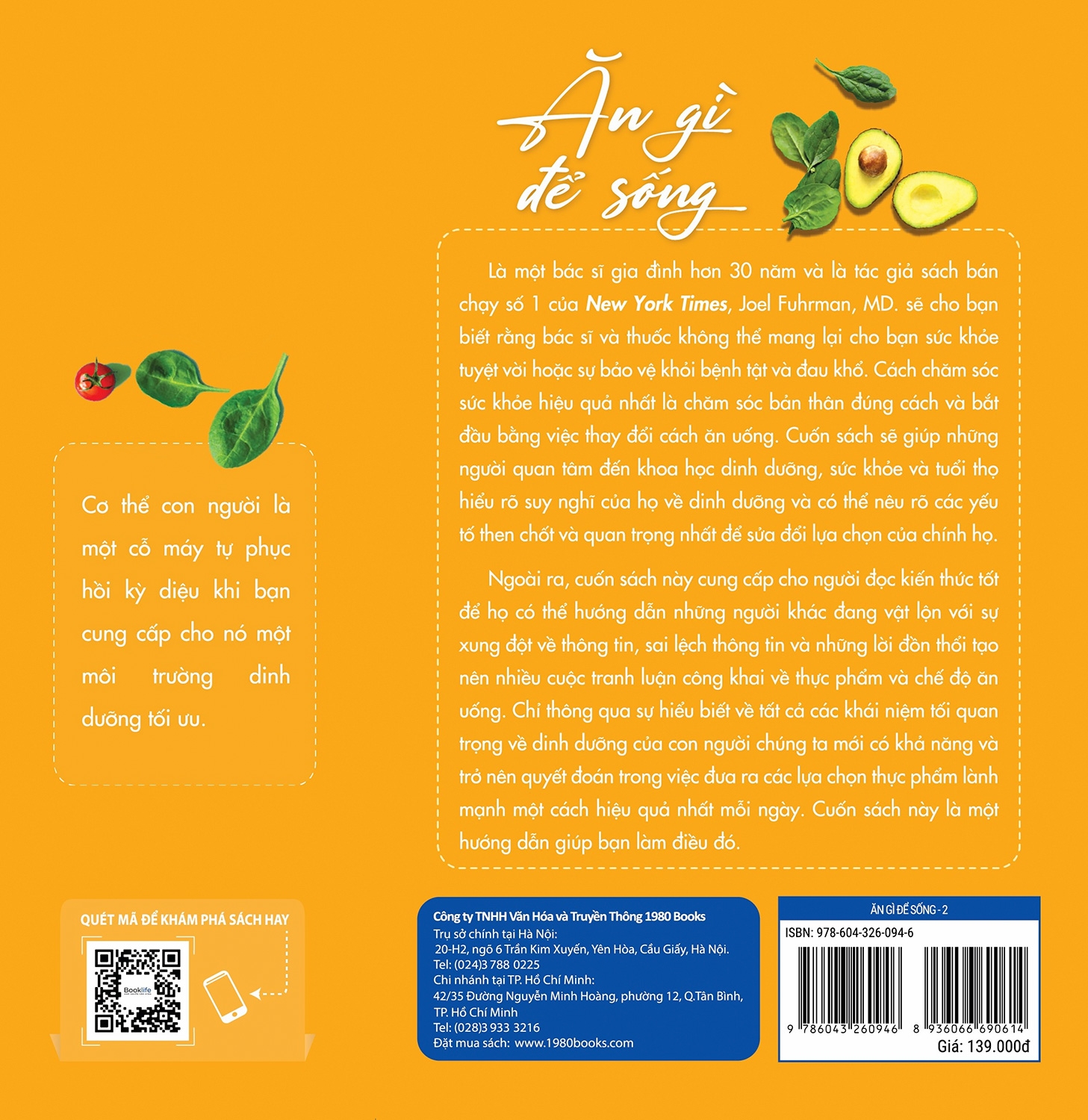 bộ sách ăn gì để sống (bộ 2 tập)