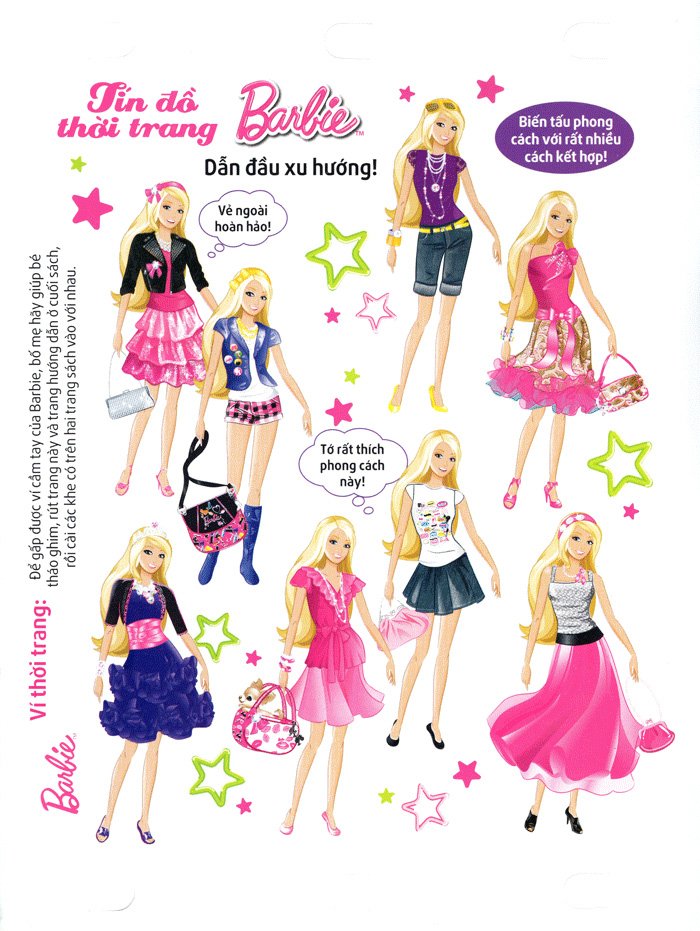 bộ sách barbie thiết kế thời trang (bộ 10 cuốn)
