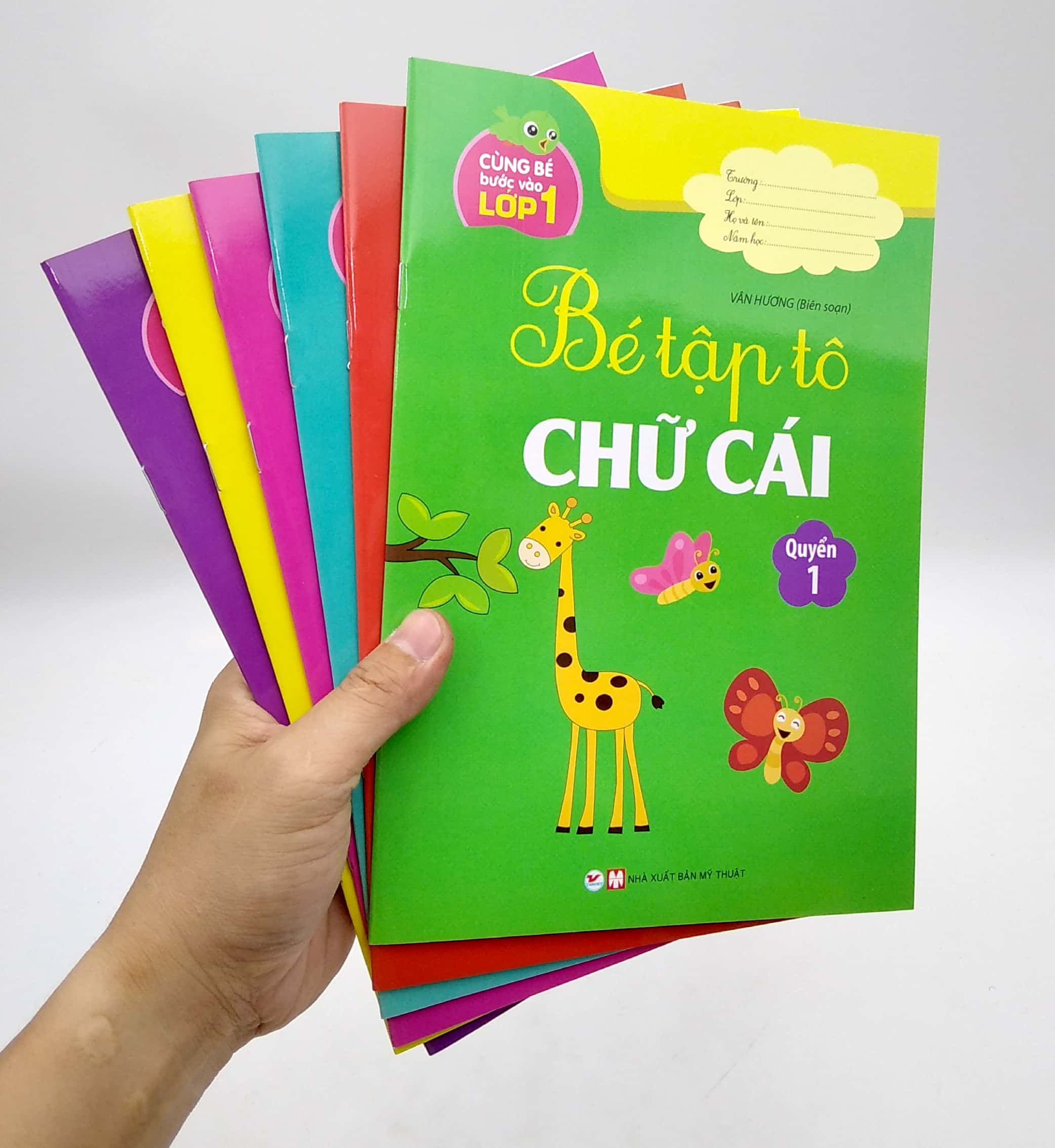 bộ sách bé tập tô - cùng bé bước vào lớp 1 (bộ 6 cuốn)