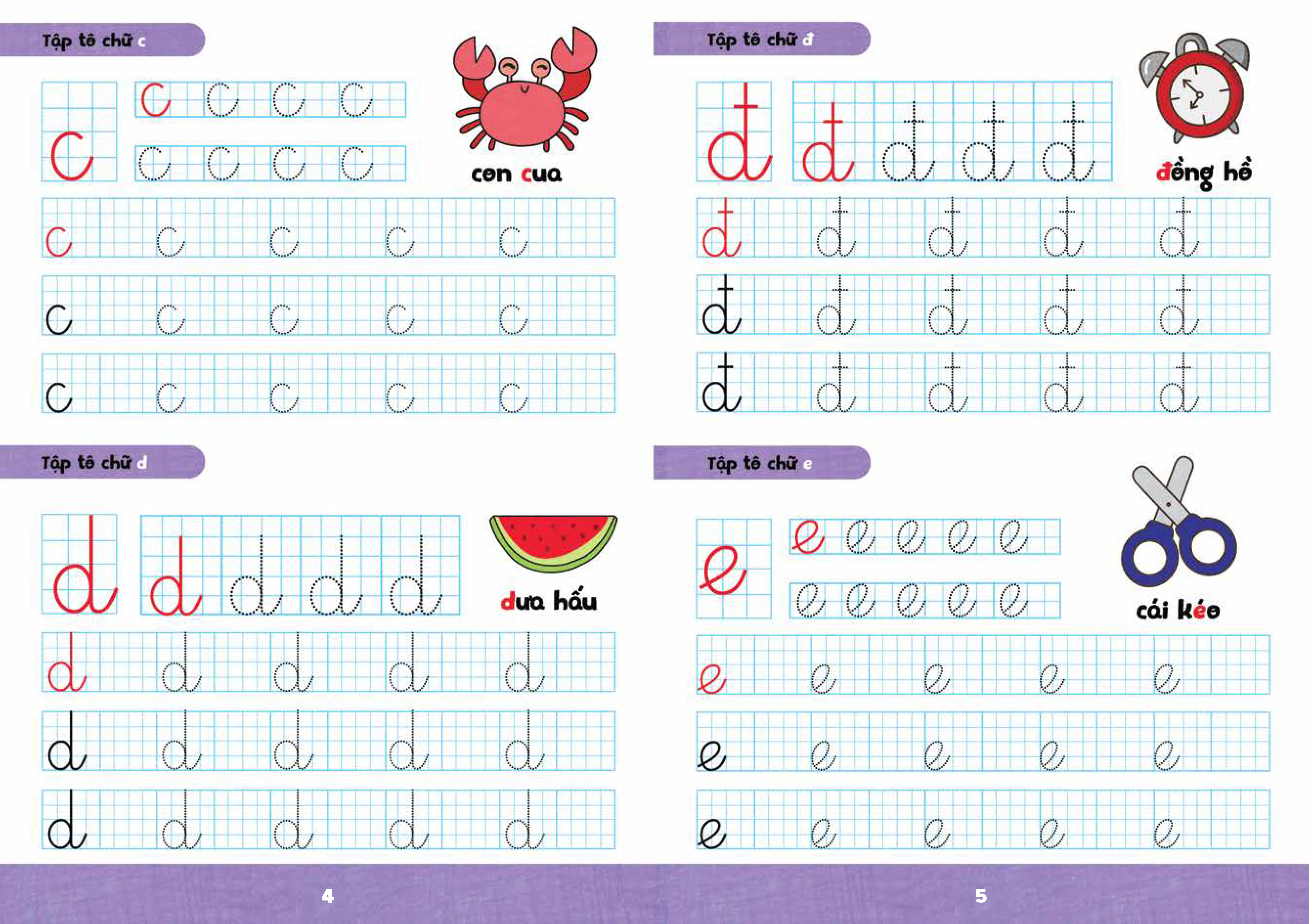 bộ sách bé tập tô phát triển tư duy - tập tô-tập viết (bộ 8 cuốn)