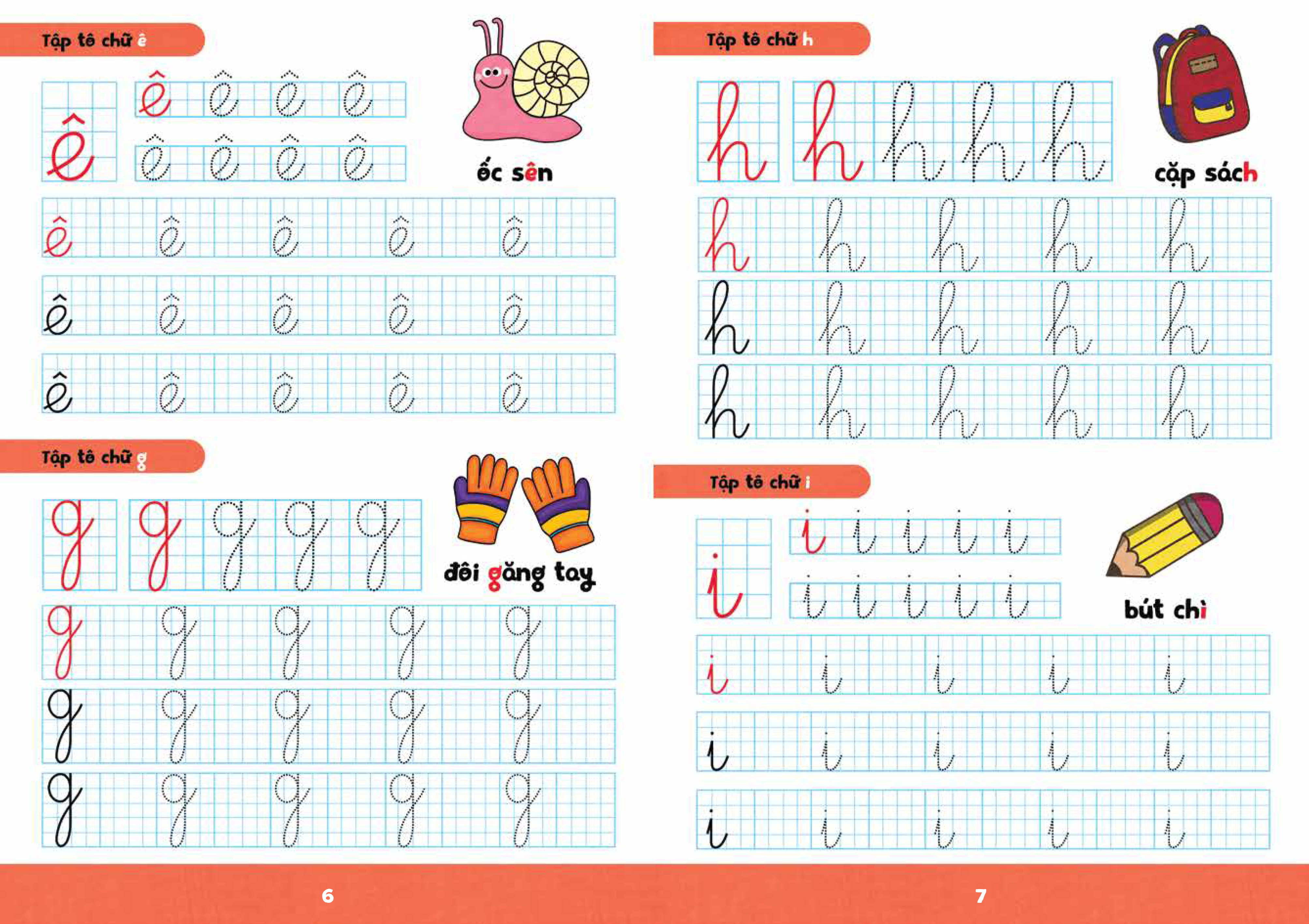 bộ sách bé tập tô phát triển tư duy - tập tô-tập viết (bộ 8 cuốn)