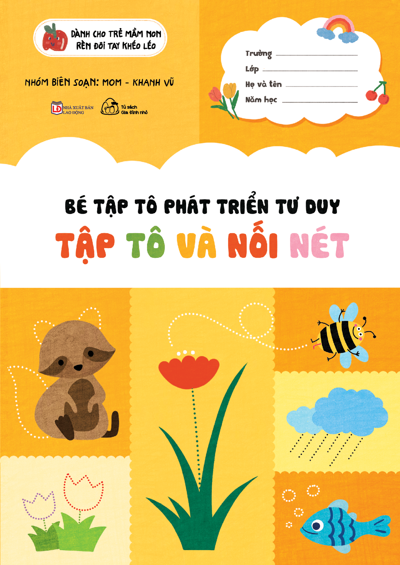 bộ sách bé tập tô phát triển tư duy - tập tô-tập viết (bộ 8 cuốn)