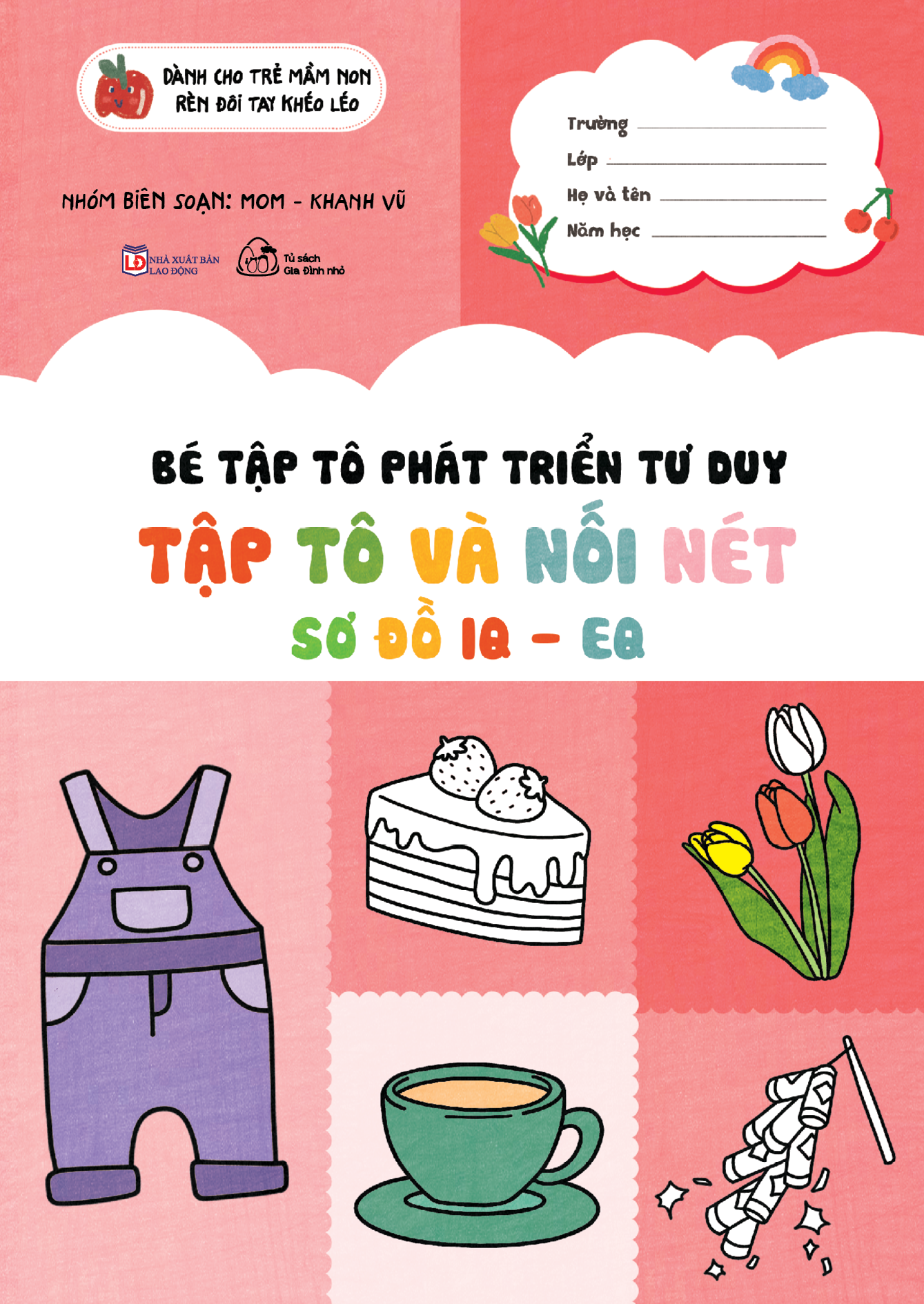 bộ sách bé tập tô phát triển tư duy - tập tô-tập viết (bộ 8 cuốn)