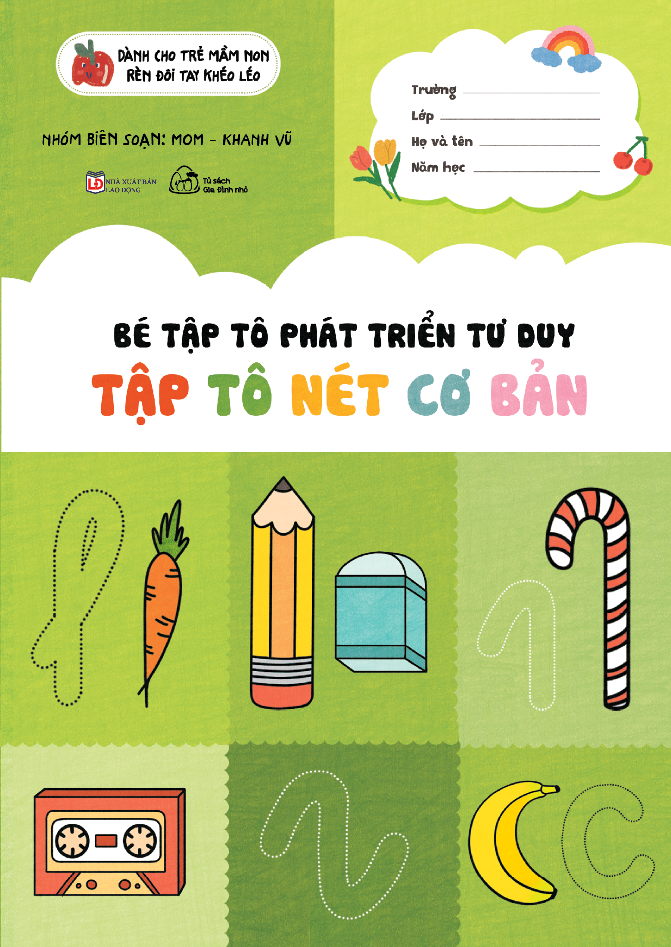 bộ sách bé tập tô phát triển tư duy - tập tô-tập viết (bộ 8 cuốn)