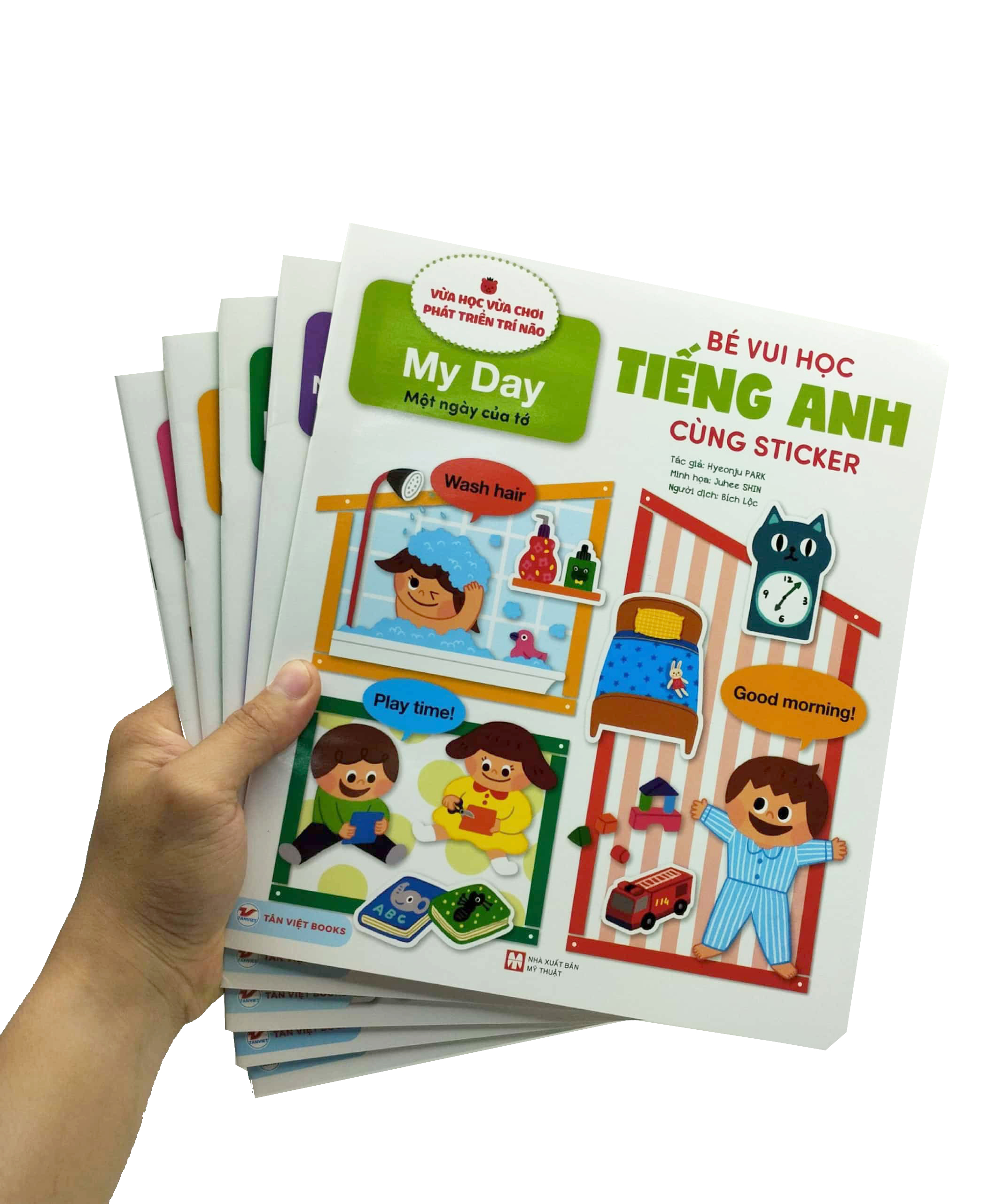 bộ sách bé vui học tiếng anh cùng sticker (bộ 5 cuốn) (tái bản 2023)
