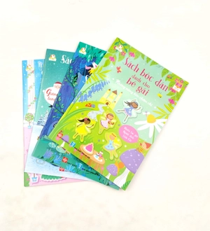 bộ sách bóc dán dành cho bé gái (bộ 4 cuốn)