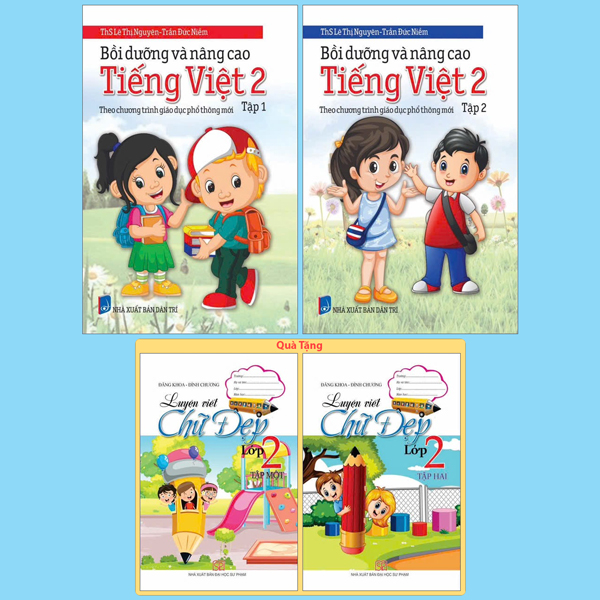Bo Sach Boi Duong Va Nang Cao Tieng Viet 3 - Theo Chuong Trinh GDPT Moi-Dung Chung Cho 3 Bo Sach - Tap 1 + Tap 2 (Bo 2 Cuon) - Tang Kem Sach Luyen Viet Chu Dep Lop 3 - Tap 1 + Tap 2