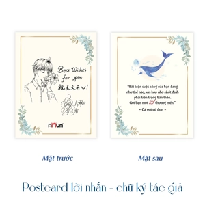 bộ sách cá voi cô đơn - tập 1 - 3 (bộ 3 tập) - bản đặc biệt - tặng kèm bookmark cá voi + bookmark trứng + thiệp cưới + postcard in chữ ký tác giả + standee