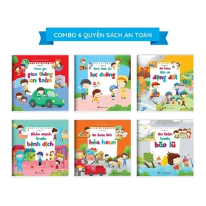 bộ sách cẩm nang an toàn dành cho bé từ 3 - 12 tuổi (bộ 6 cuốn)