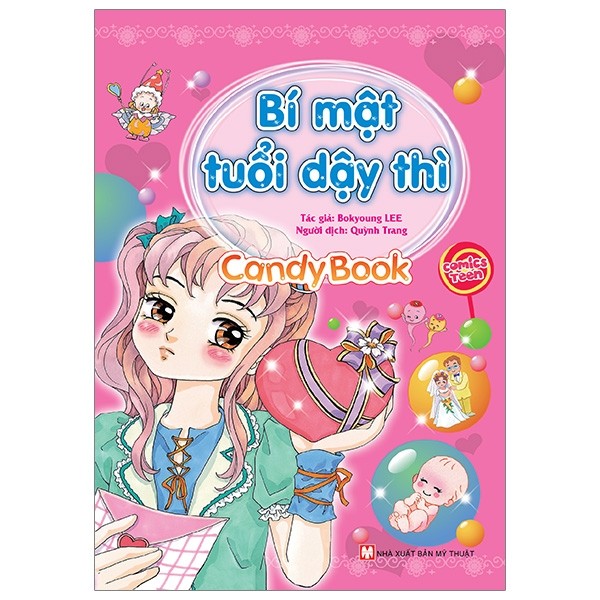 bộ sách candybook: bí mật tuổi dậy thì + quản lý thời gian hiệu qủa + ngày 14 yêu thương ( bộ 3 cuốn)
