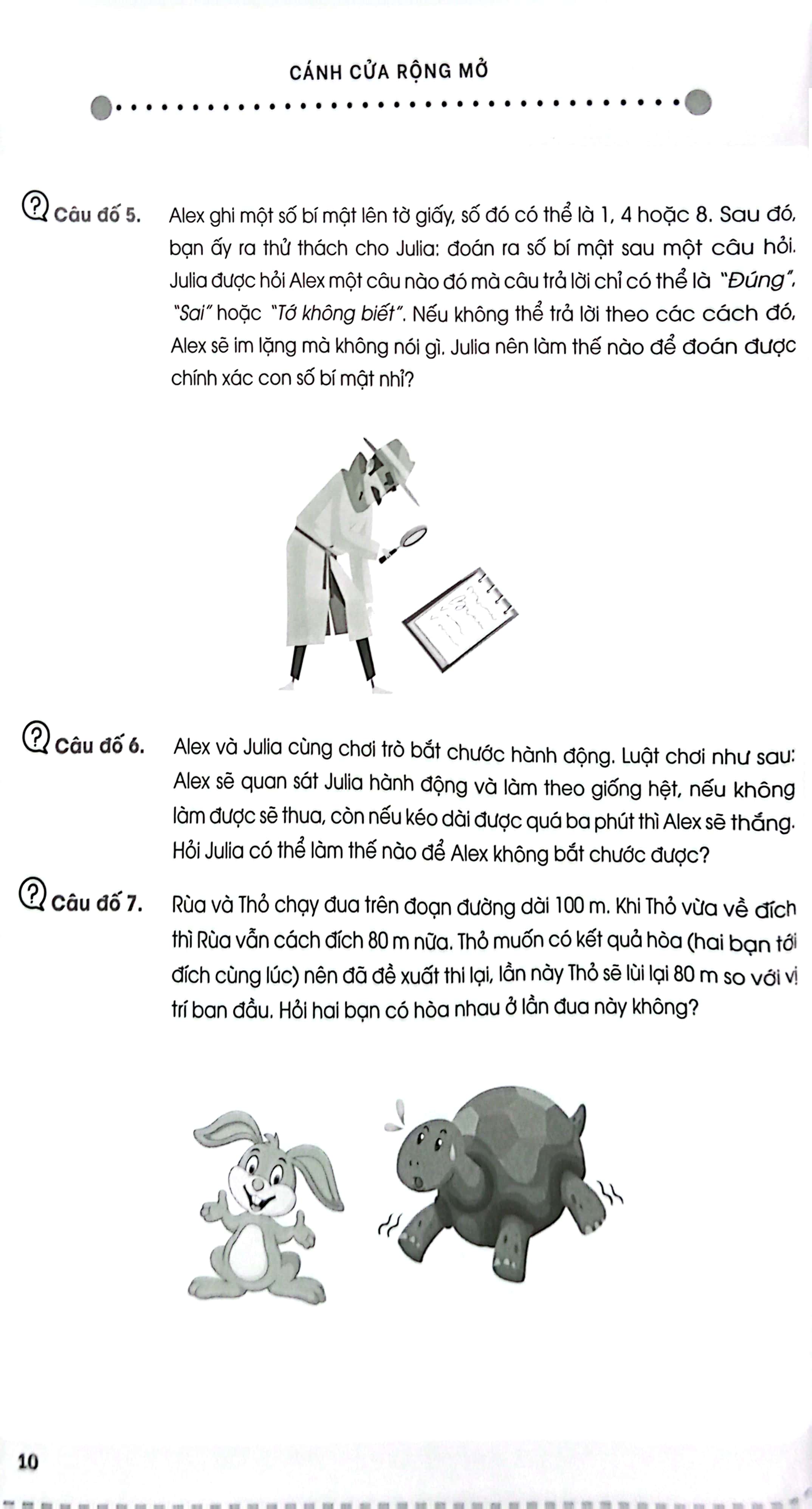 bộ sách cánh cửa rộng mở - thử thách toán hay và khó lớp 3-4-5 (bộ 2 cuốn)