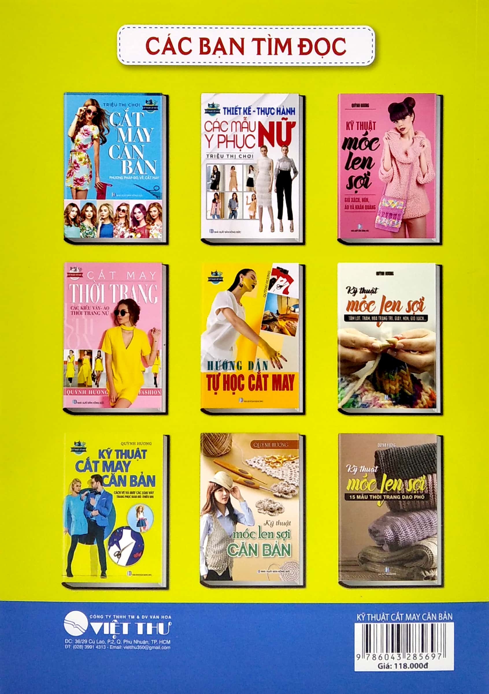 bộ sách cắt may cho người bắt đầu tự học đến nâng cao (bộ 5 cuốn)