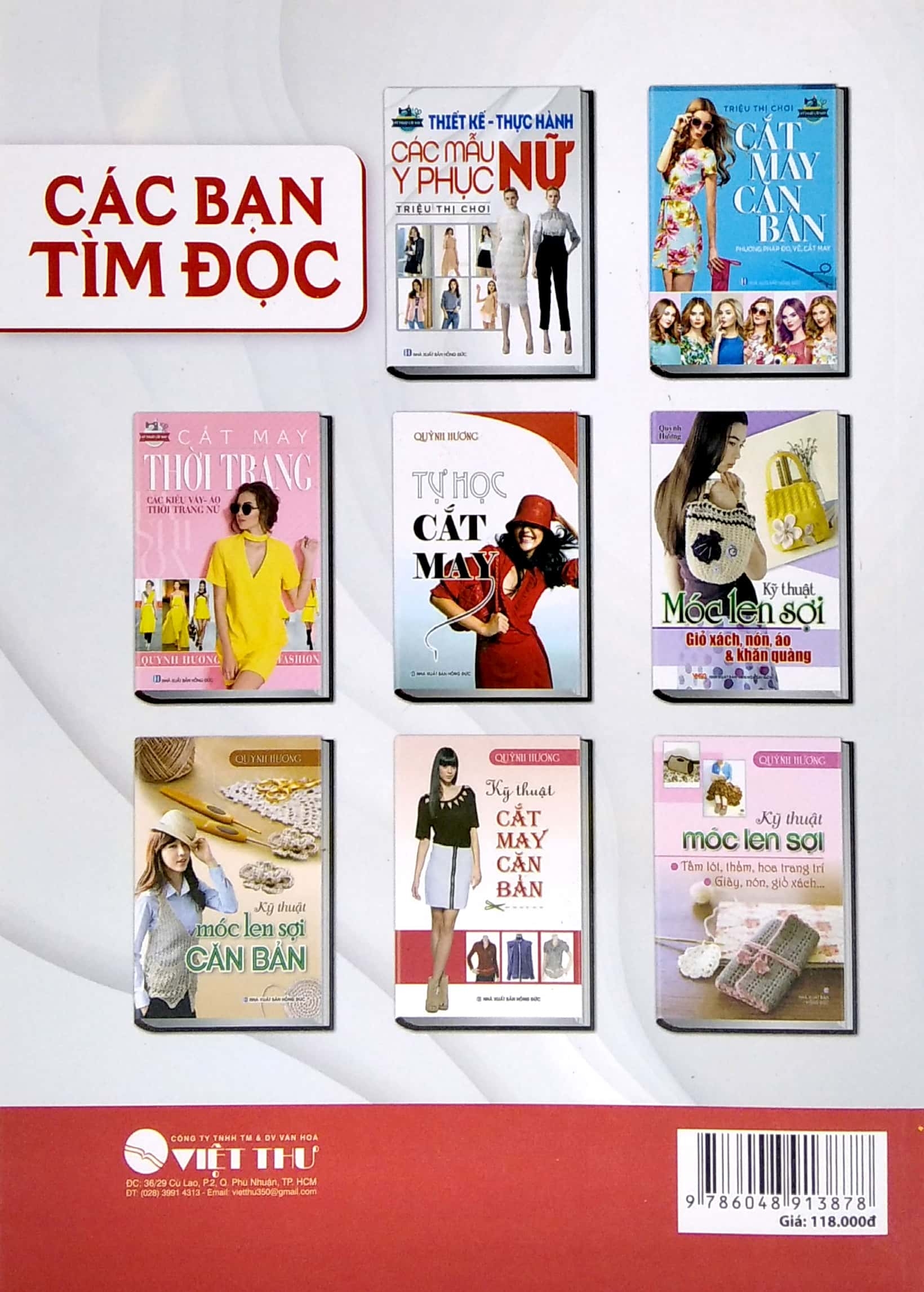 bộ sách cắt may cho người bắt đầu tự học đến nâng cao (bộ 5 cuốn)