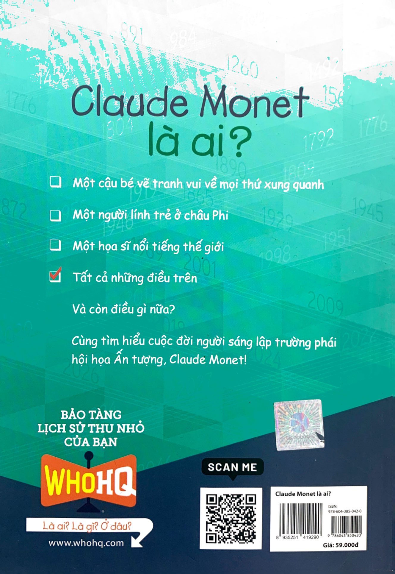 bộ sách chân dung - claude monet là ai (tái bản 2022)