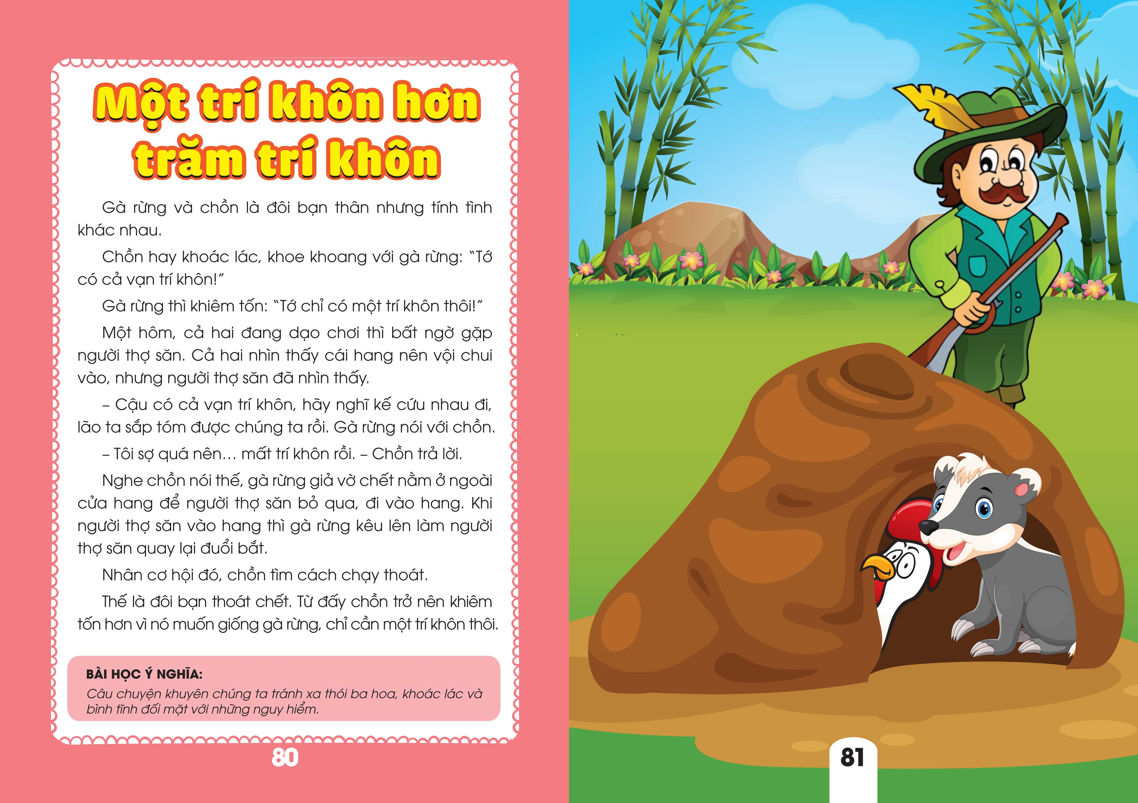 bộ sách cho bé học chữ - truyện ngụ ngôn và câu hỏi thực hành ý nghĩa - tập 2