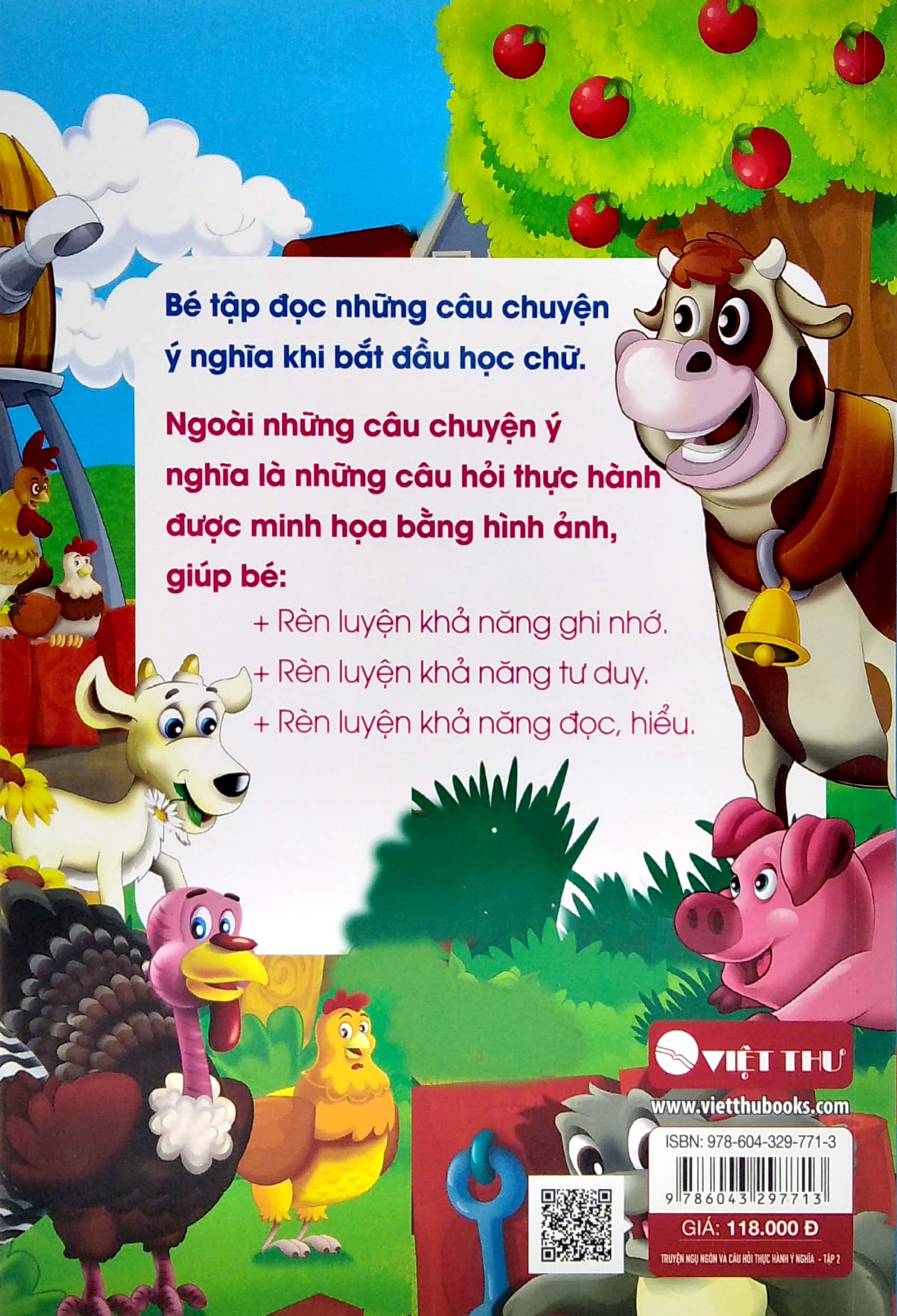 bộ sách cho bé học chữ - truyện ngụ ngôn và câu hỏi thực hành ý nghĩa - tập 2