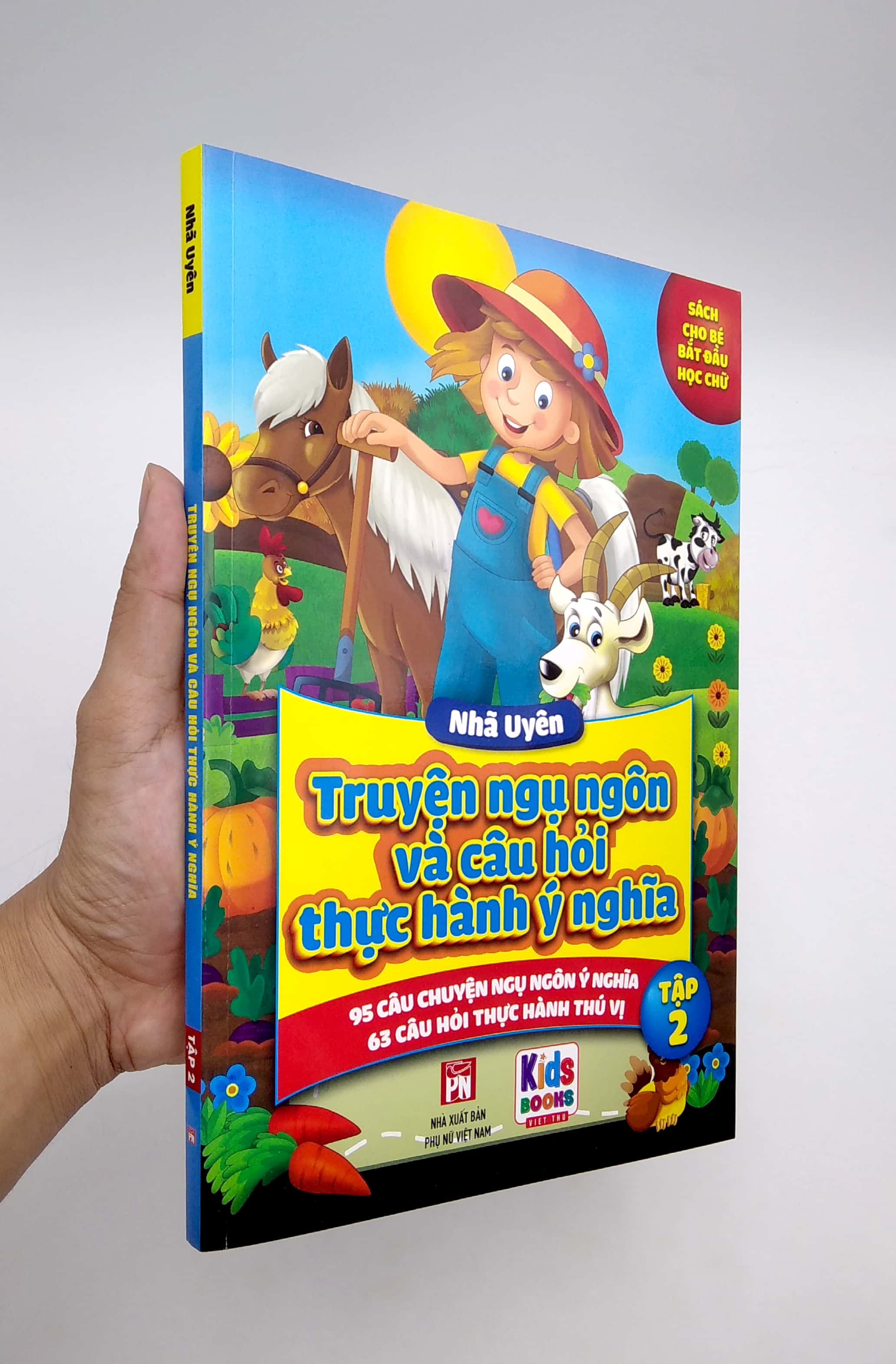 bộ sách cho bé học chữ - truyện ngụ ngôn và câu hỏi thực hành ý nghĩa - tập 2