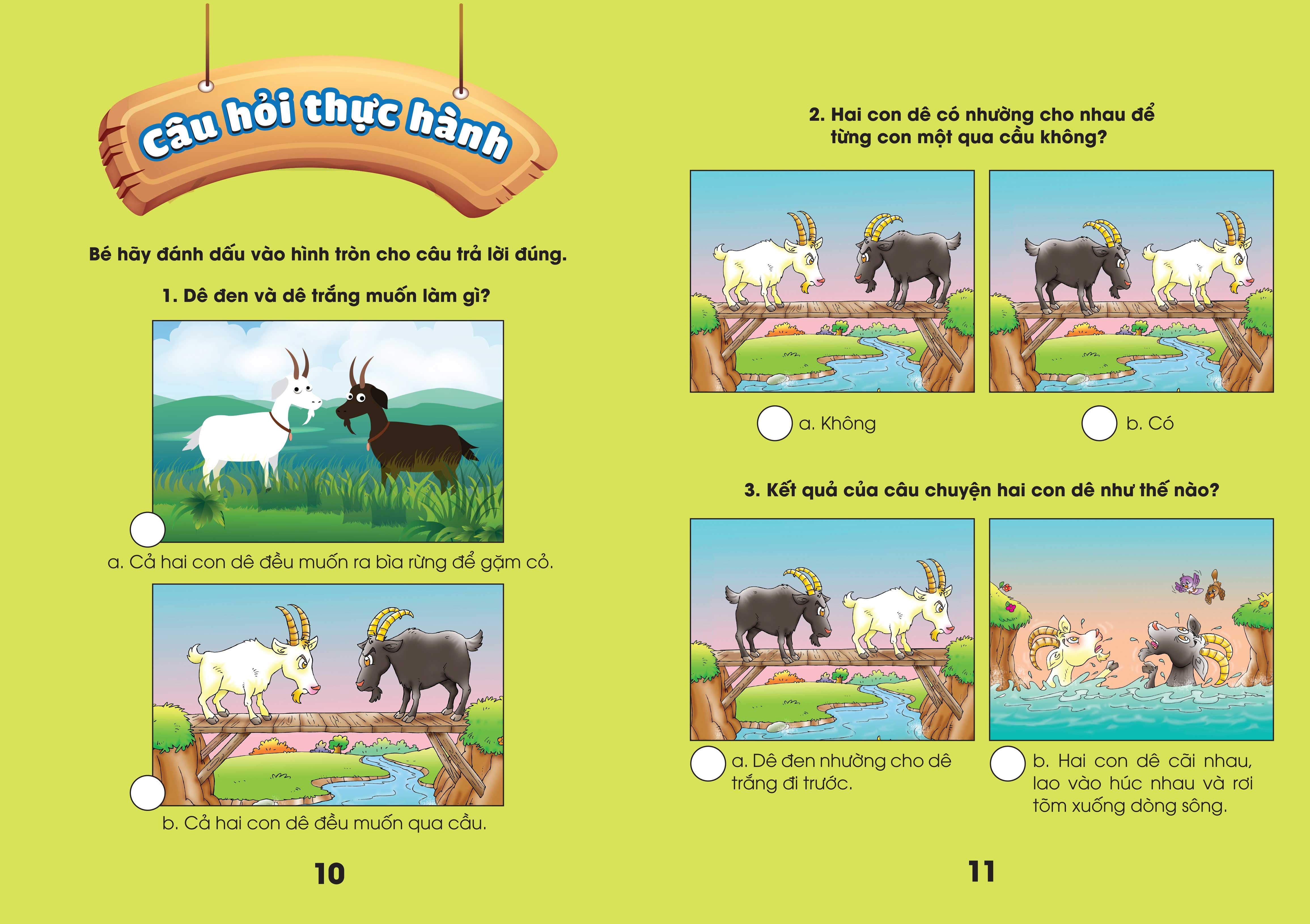 bộ sách cho bé học chữ - truyện ngụ ngôn và câu hỏi thực hành ý nghĩa - tập 2