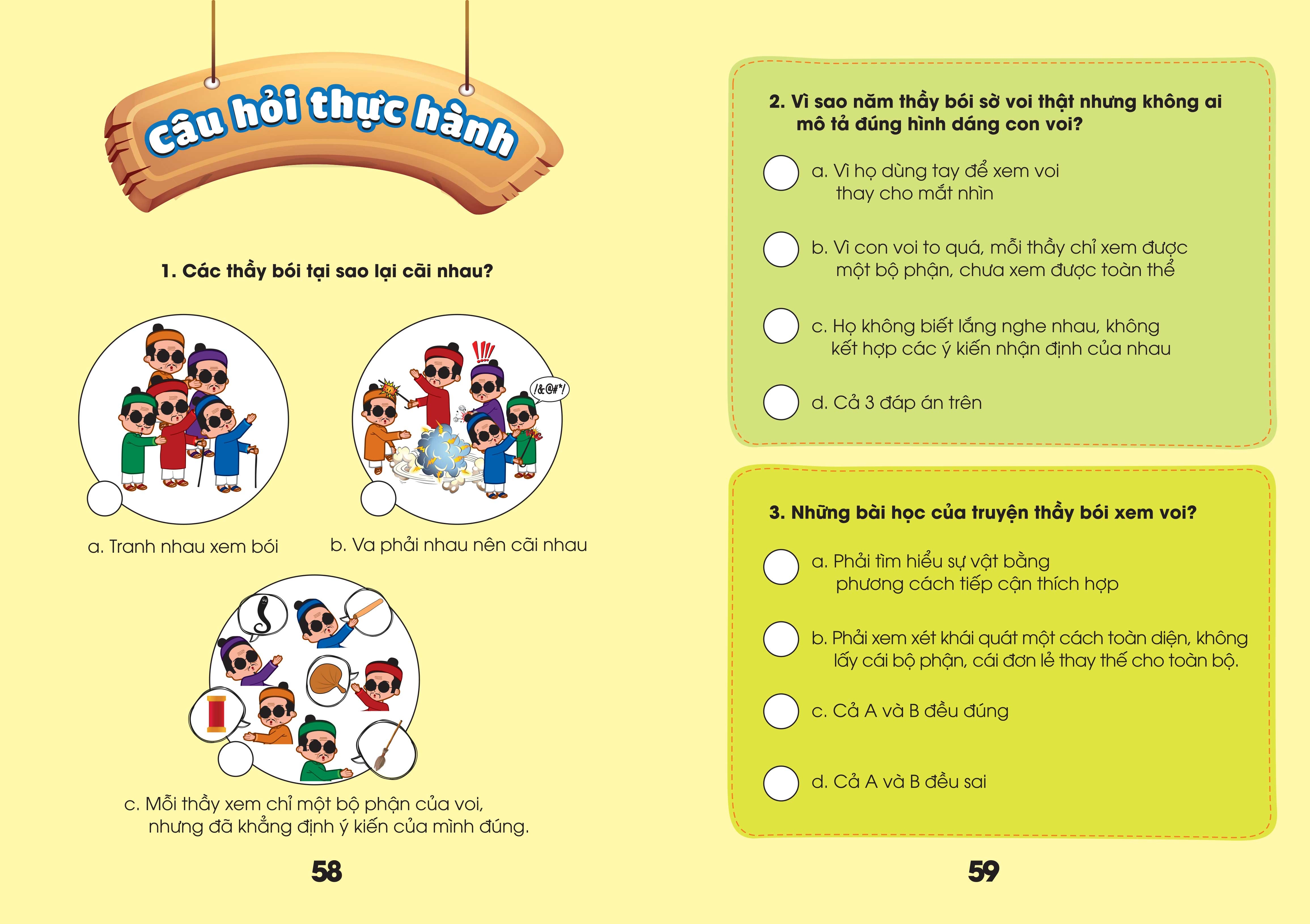 bộ sách cho bé học chữ - truyện ngụ ngôn và câu hỏi thực hành ý nghĩa - tập 2