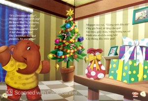 bộ sách chú voi moppet vui vẻ - voi ma-mut moppet mừng giáng sinh