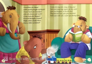 bộ sách chú voi moppet vui vẻ - voi ma-mut moppet mừng giáng sinh