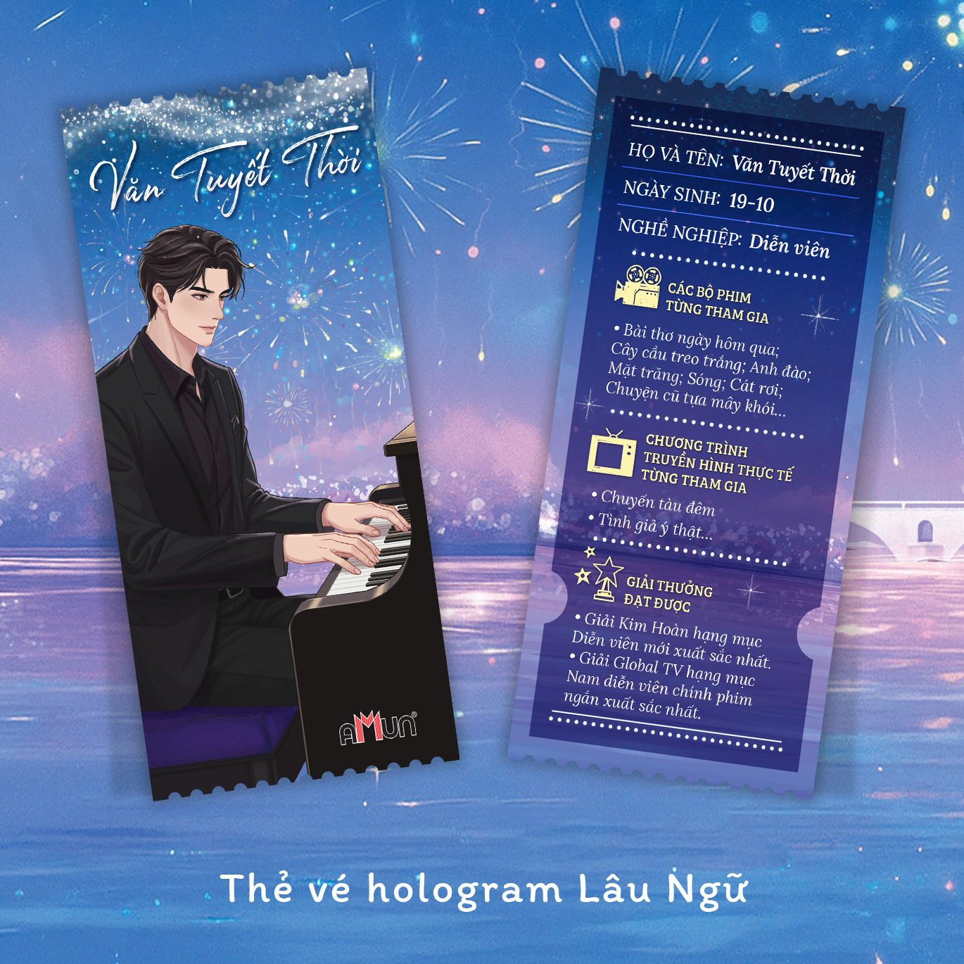 Bo Sach Chuyen Tau Dem Y Mong - Tap 1 + Tap 2 (Bo 2 Tap) - Ban Dac Biet - Tang Kem 2 Bookmark + 1 Postcard + 2 The Ve Hologarm Van Tuyet Thoi - Lau Ngu + 1 Standee Mica